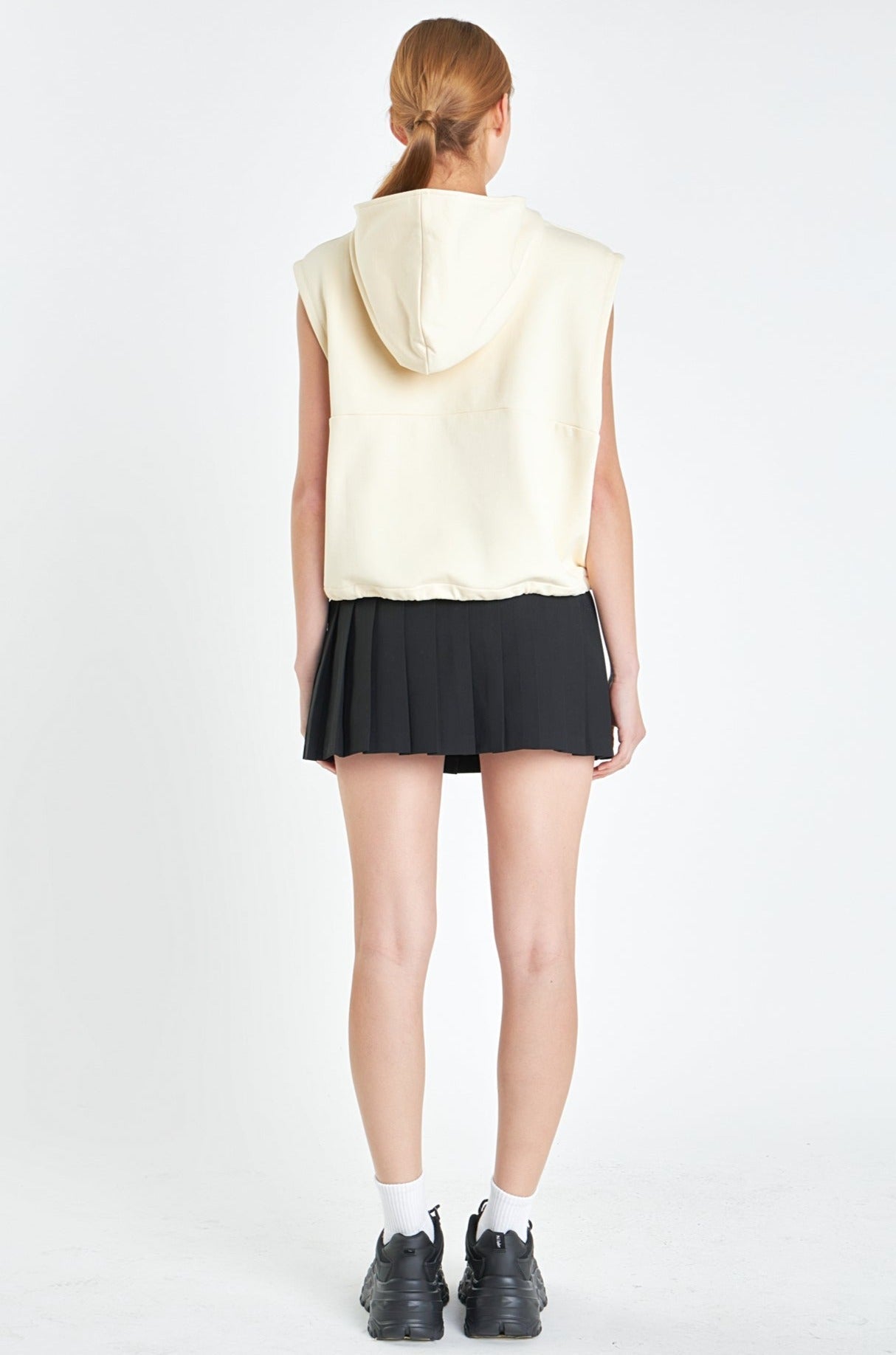 Sleeveless Zippered Hoodie