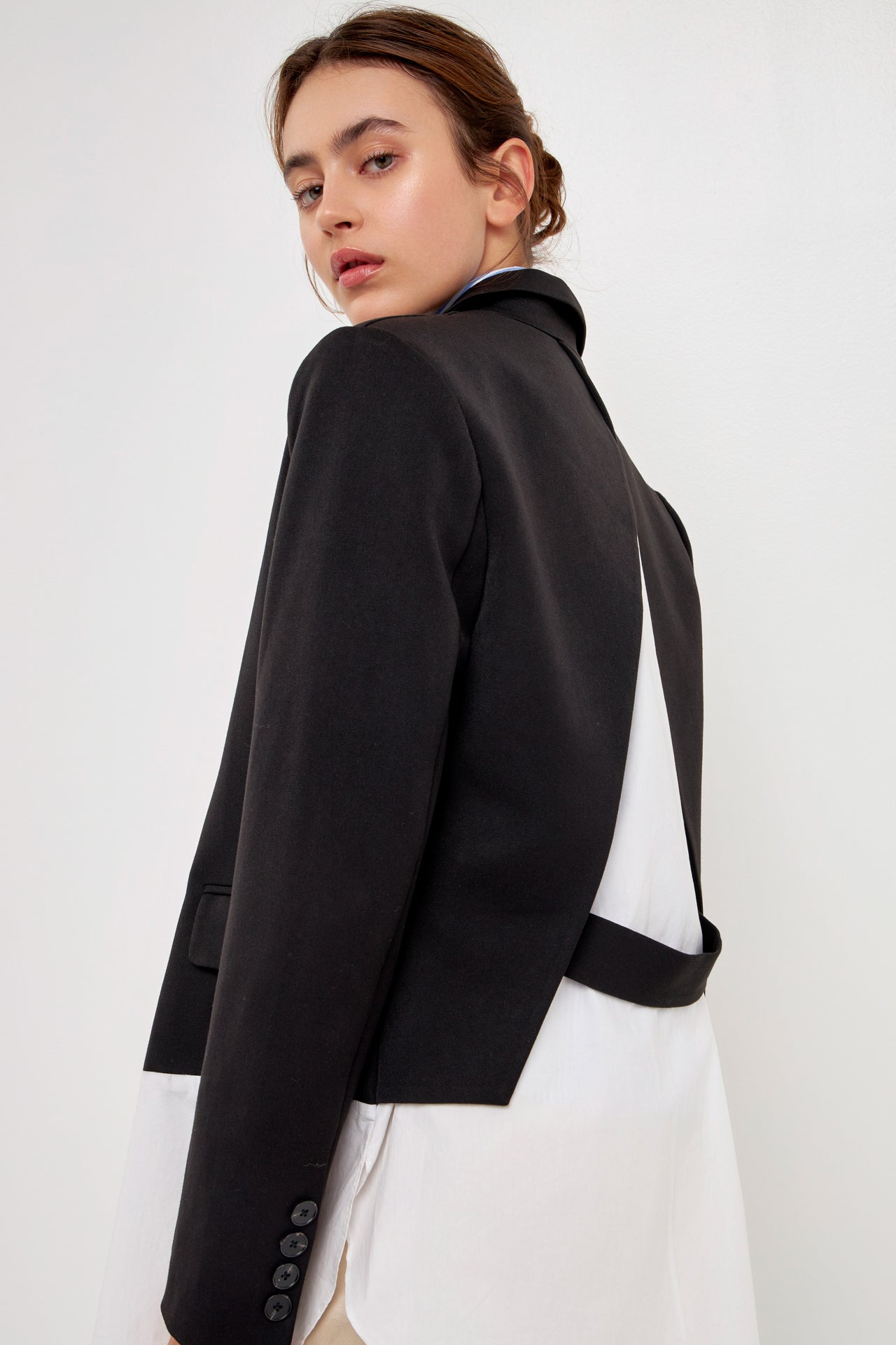 Back Cut out Tailored Jacket