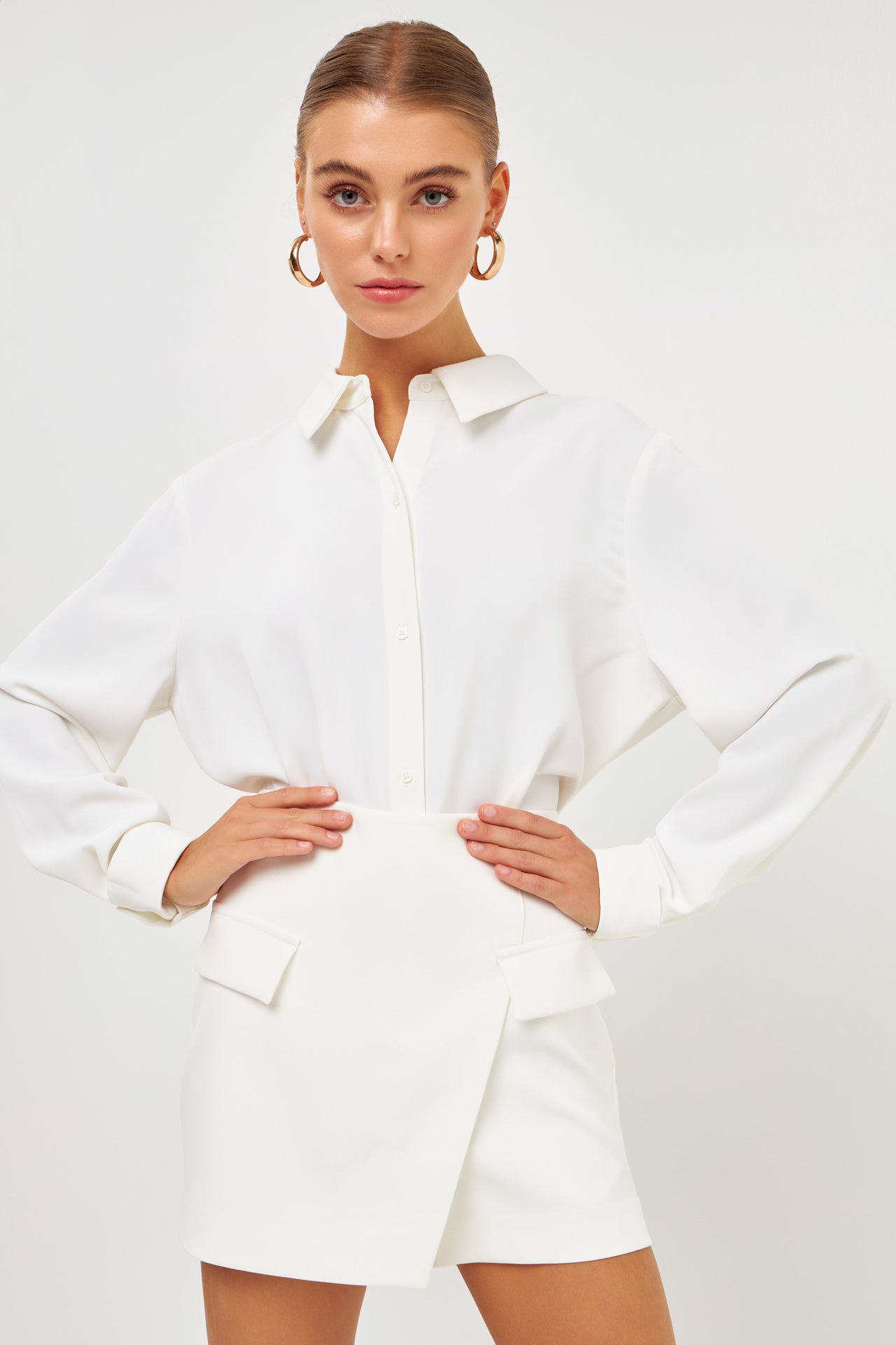 Front Wrap Mini Skort