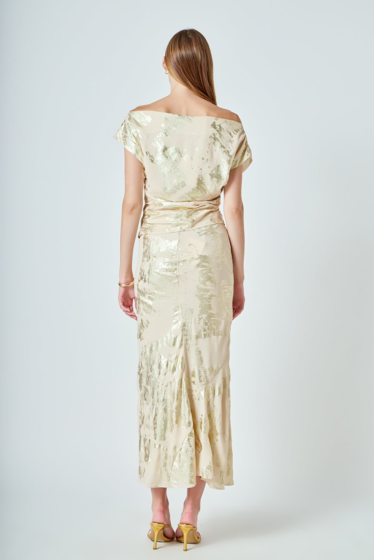 Asymmetrical Printed Top