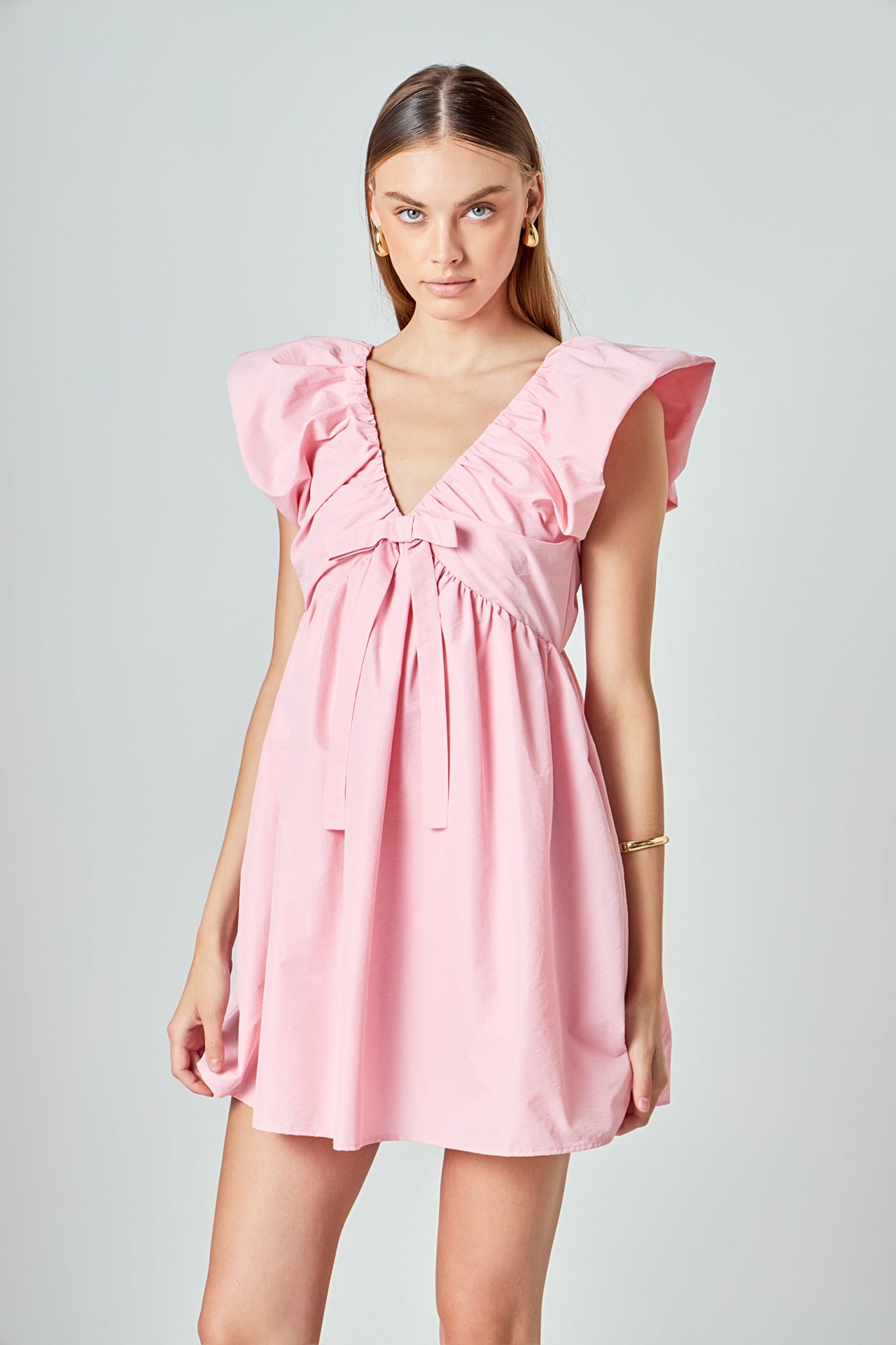 Sydney Combo Bow Mini Dress