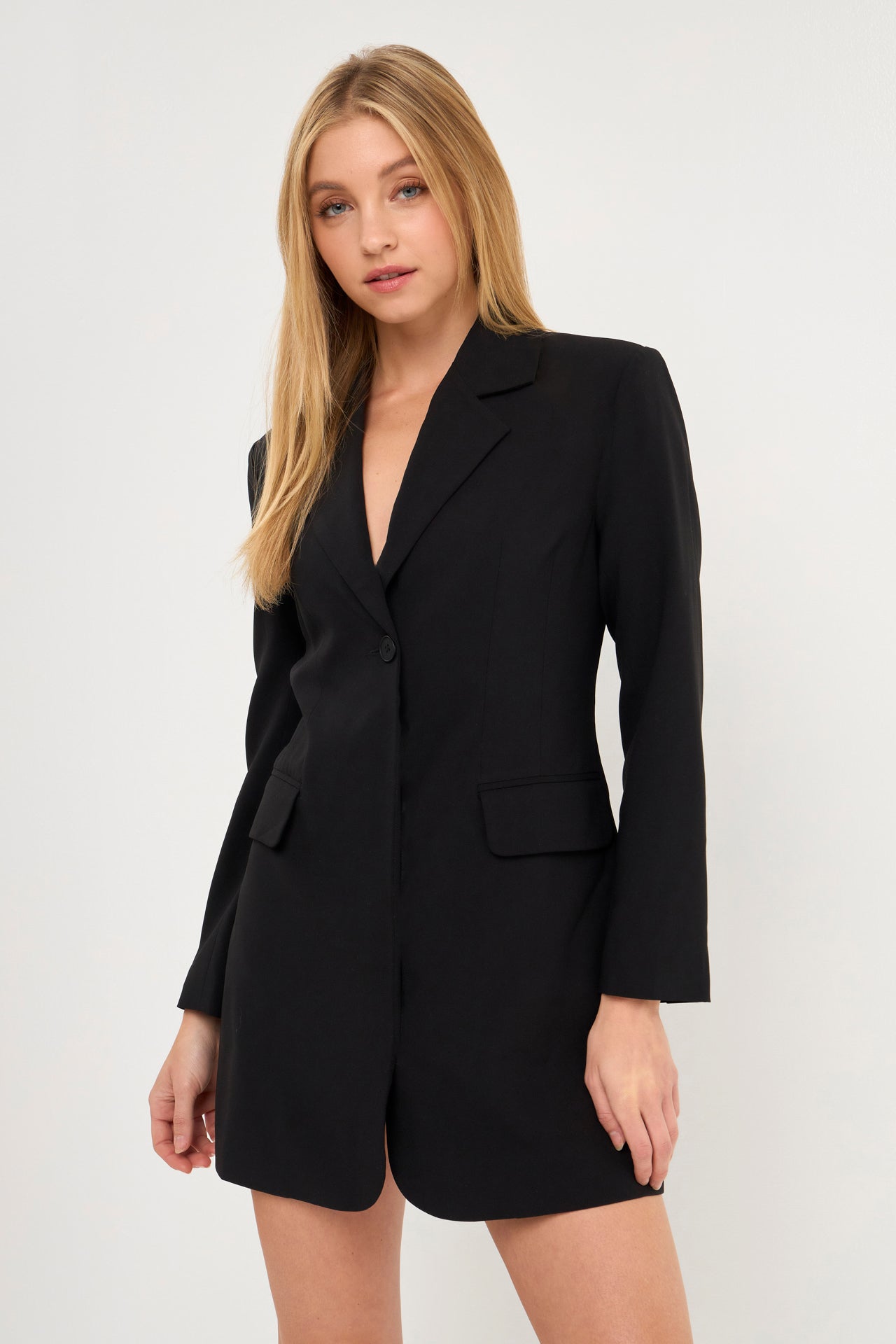 Collared Dress with Open Back Detail