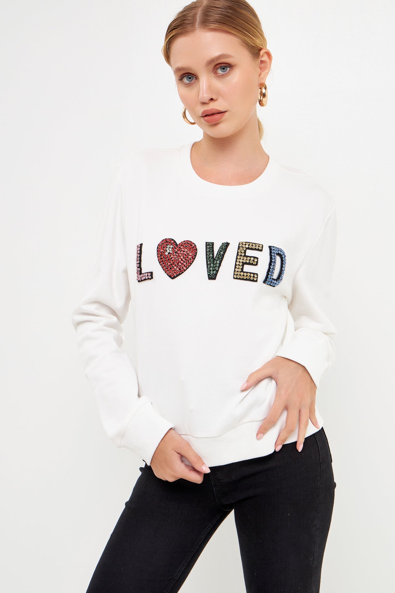 Beaded Loved Sweatshirt