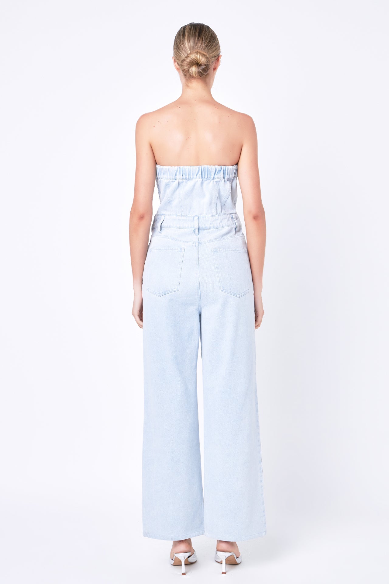 Corset Denim Jumpsuit