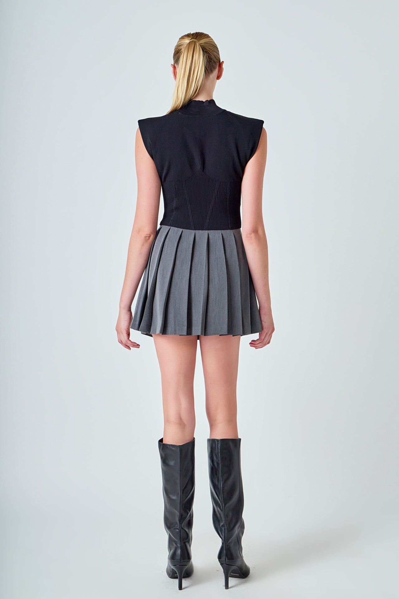 Pleated Mini Skort