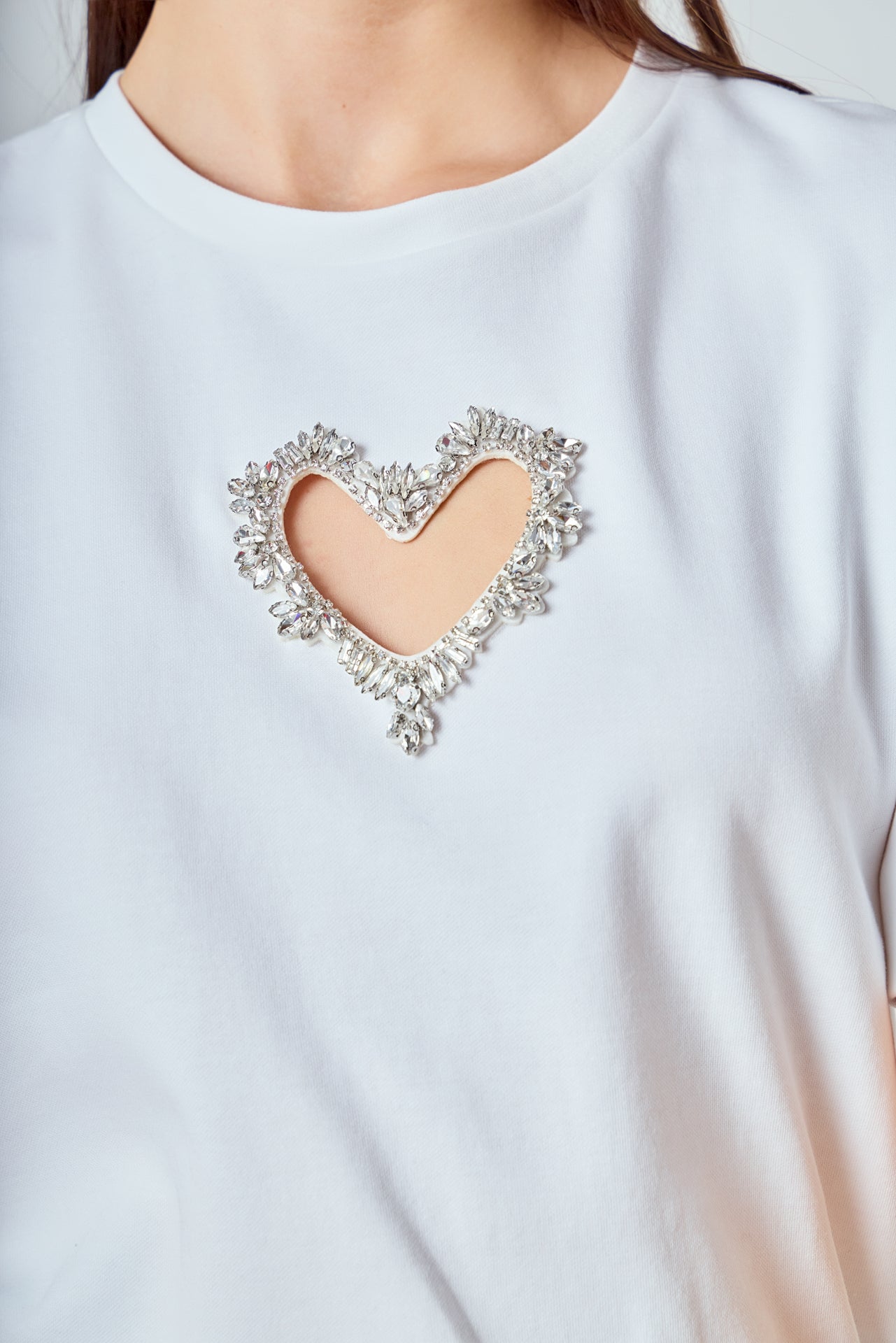 T-Shirt with Heart Cutout