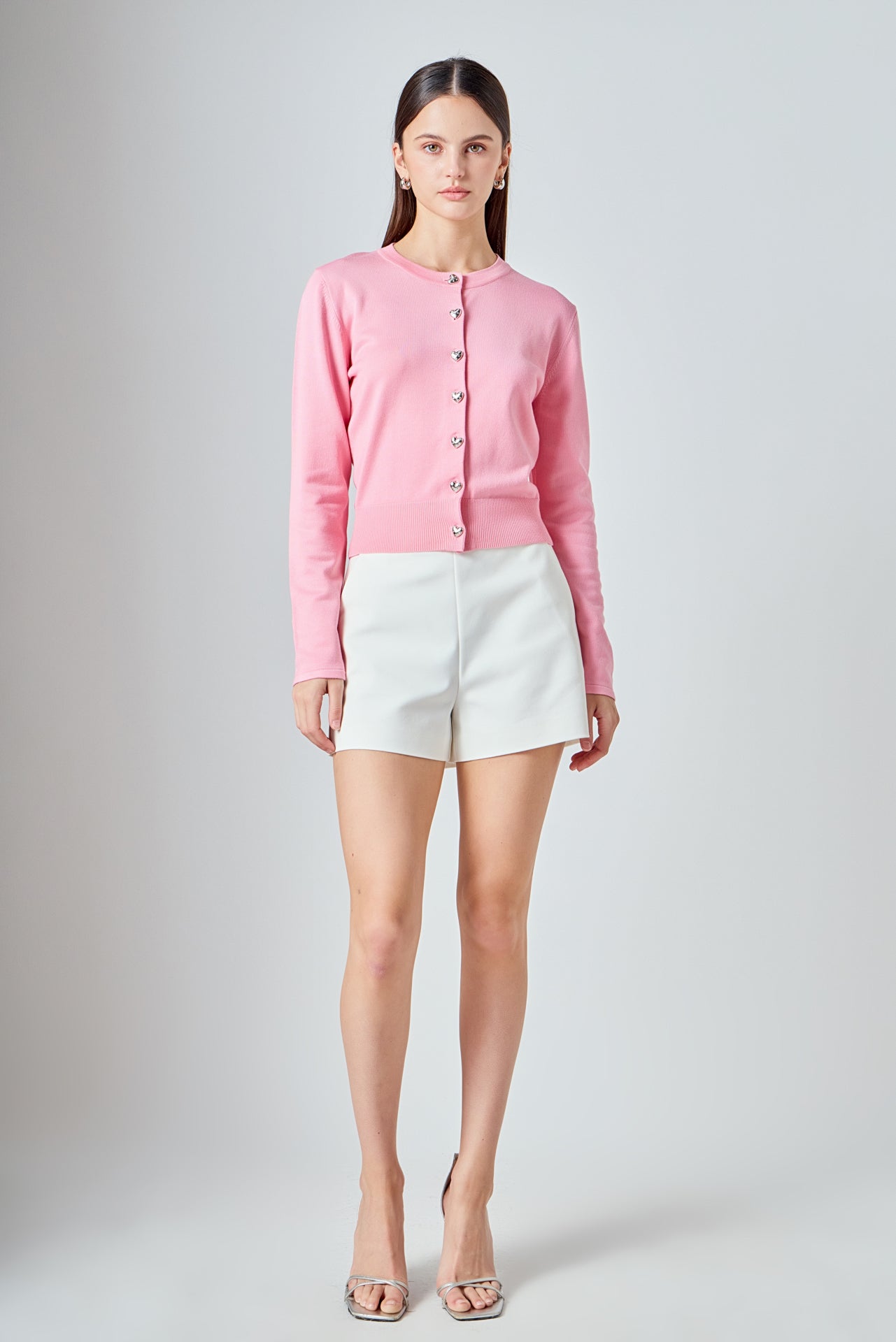 Heart Button Down Cardigan