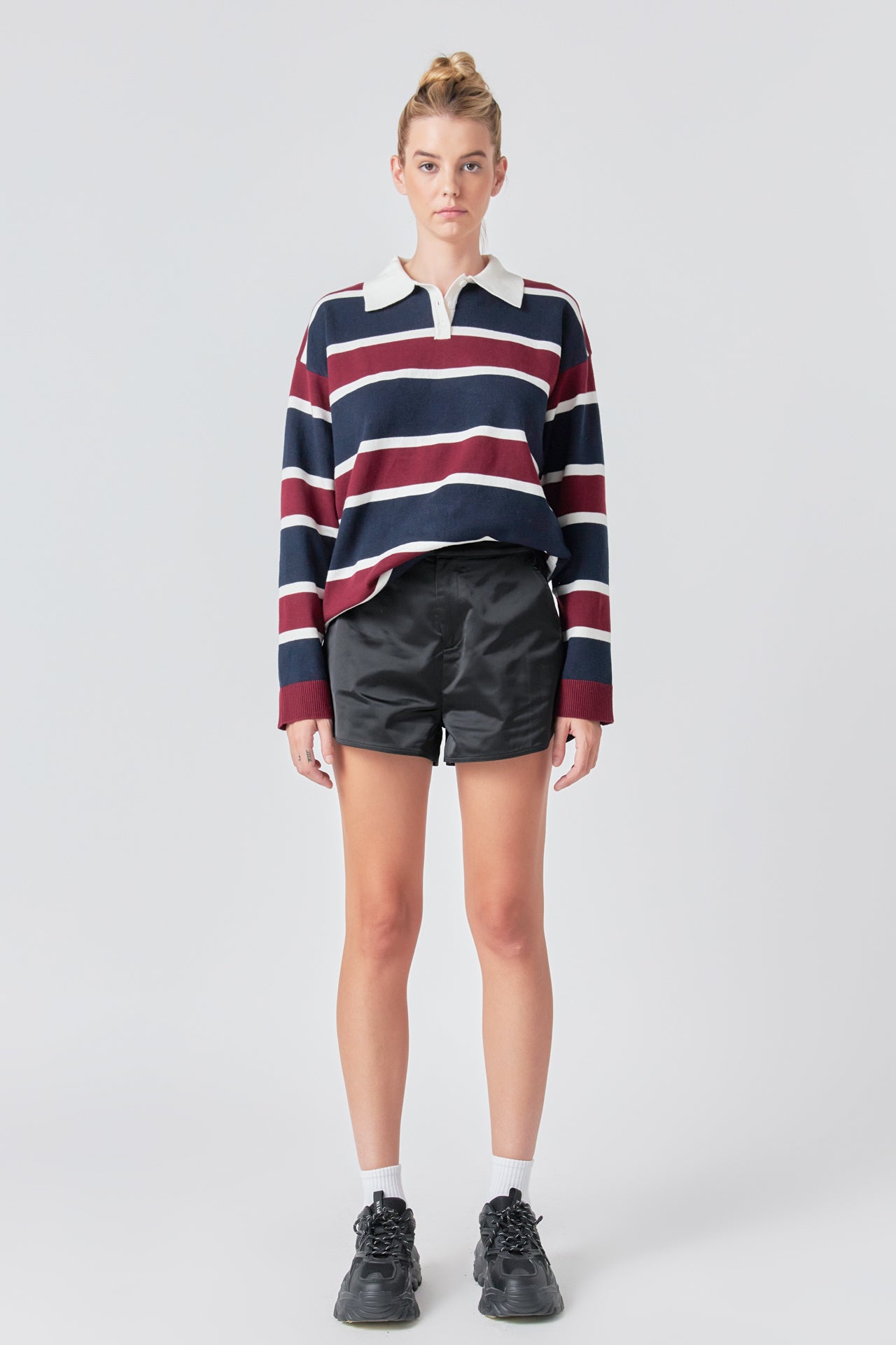 Striped Polo Knit Shirt