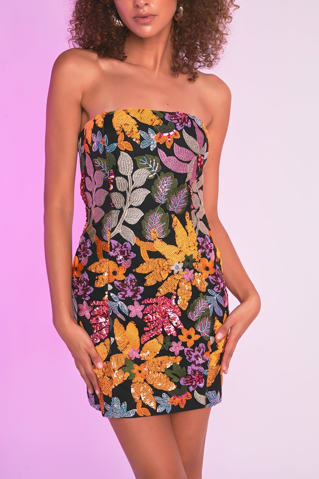 Sequin Sleeveless Mini Dress