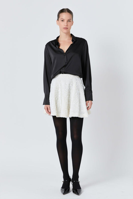Sequin Mini Skirt