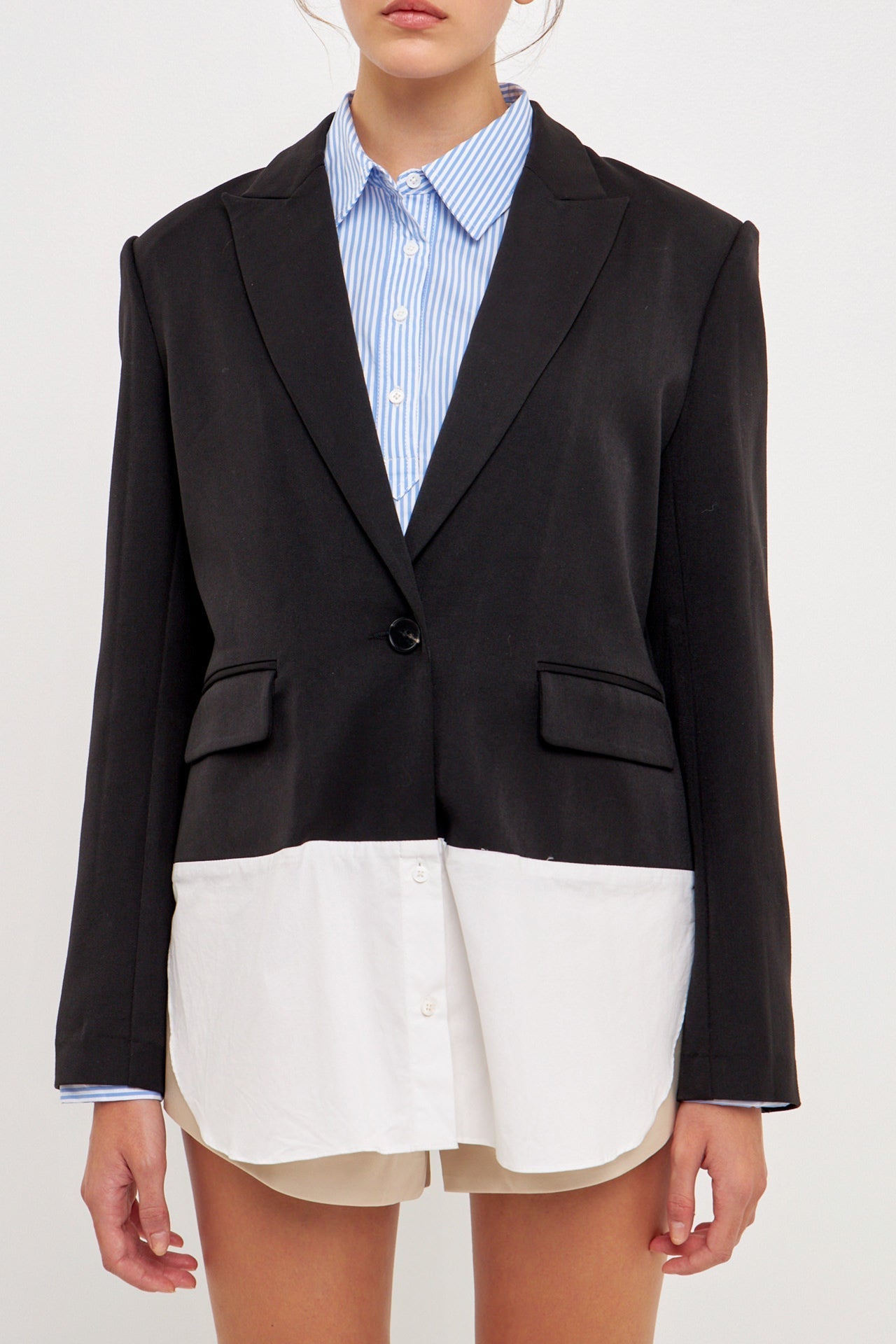 Back Cut out Tailored Jacket