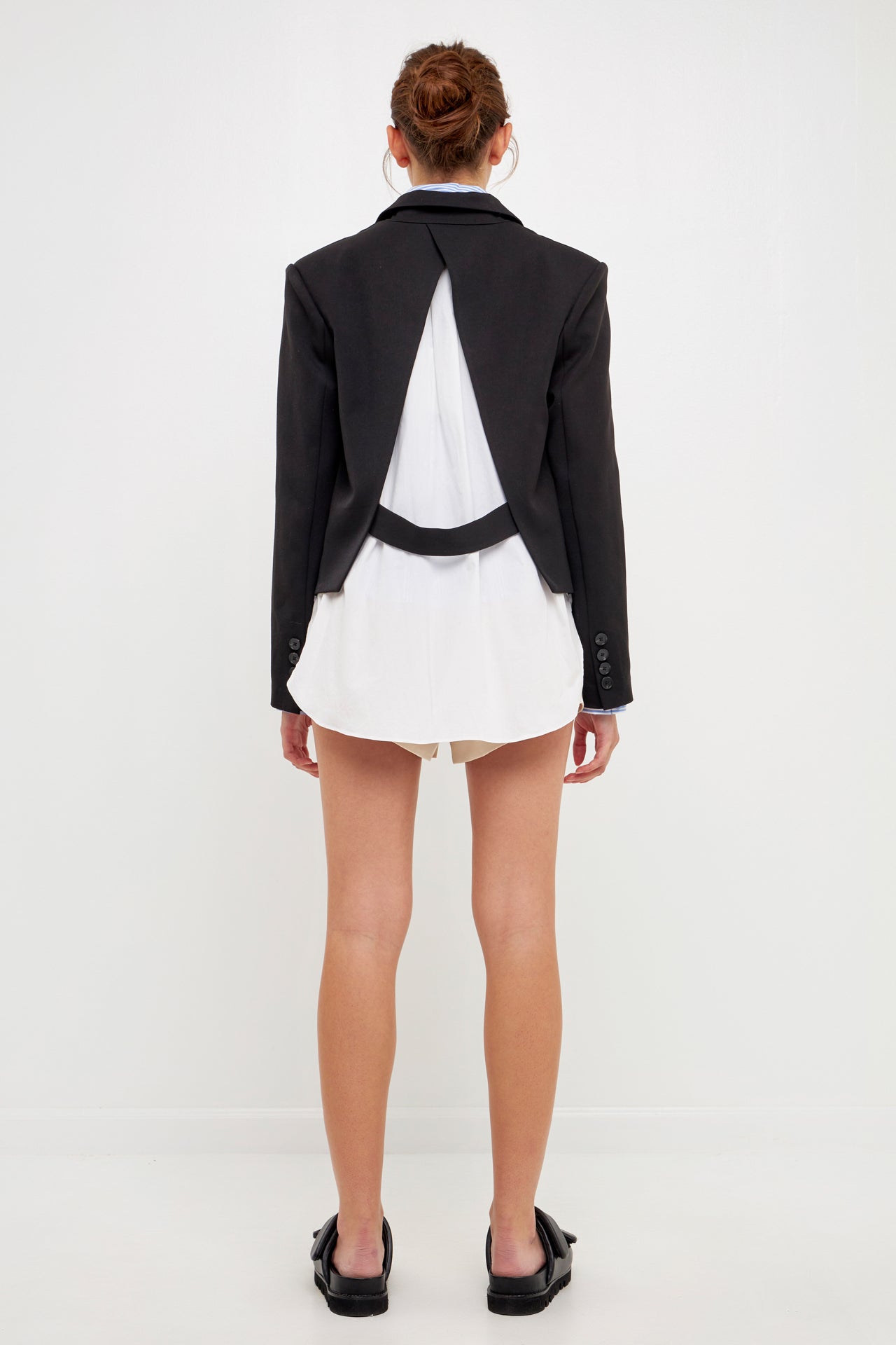 Back Cut out Tailored Jacket