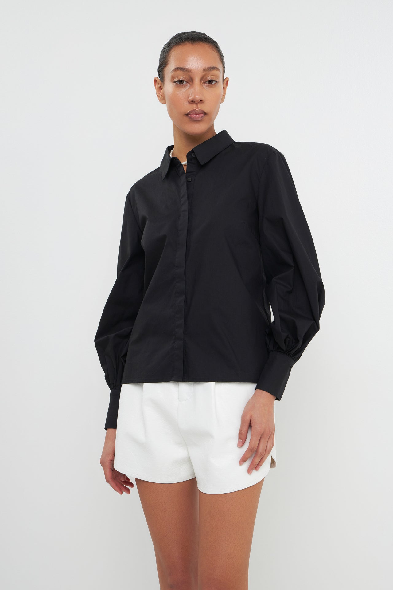 Backless Long Sleeve Shirt