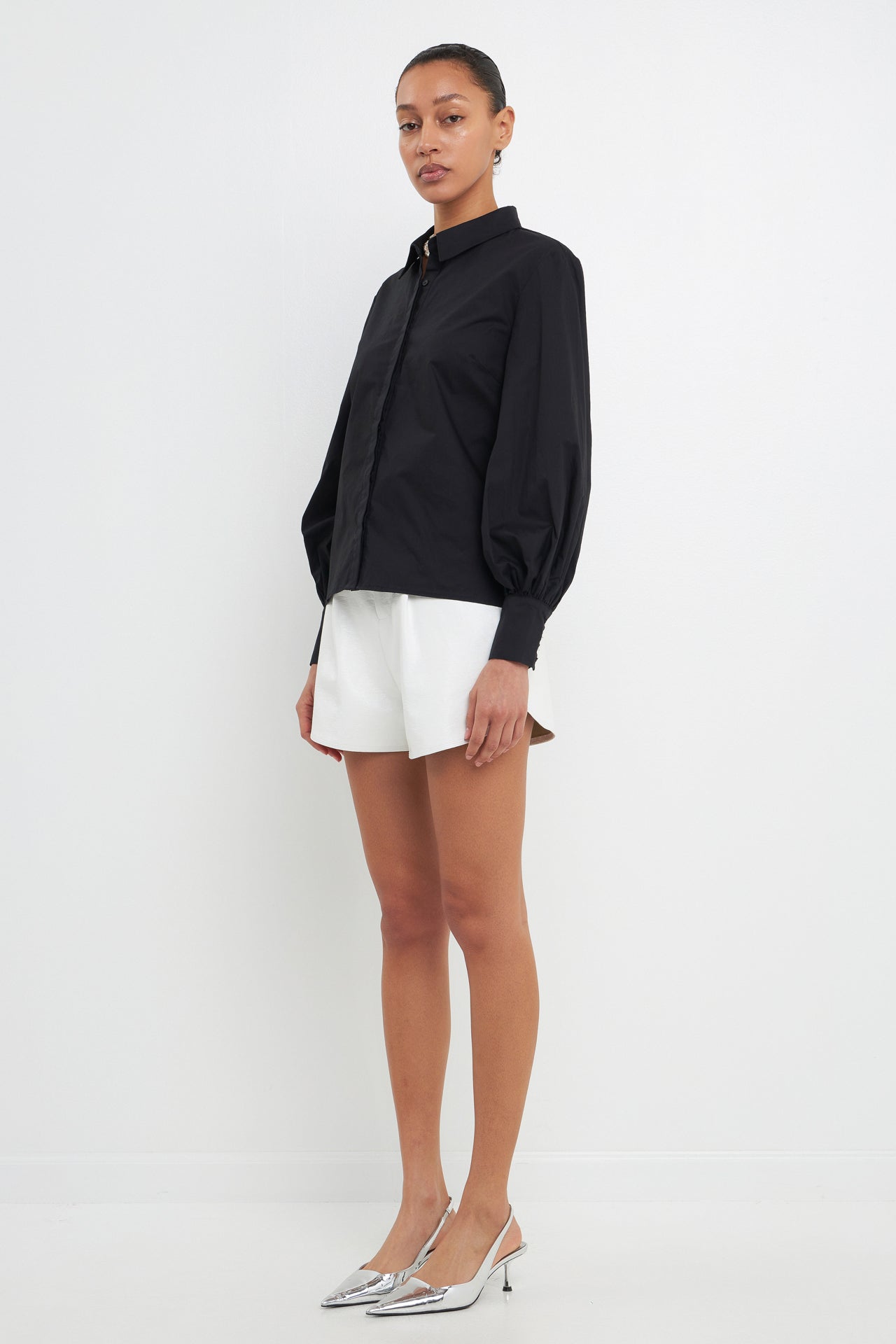 Backless Long Sleeve Shirt