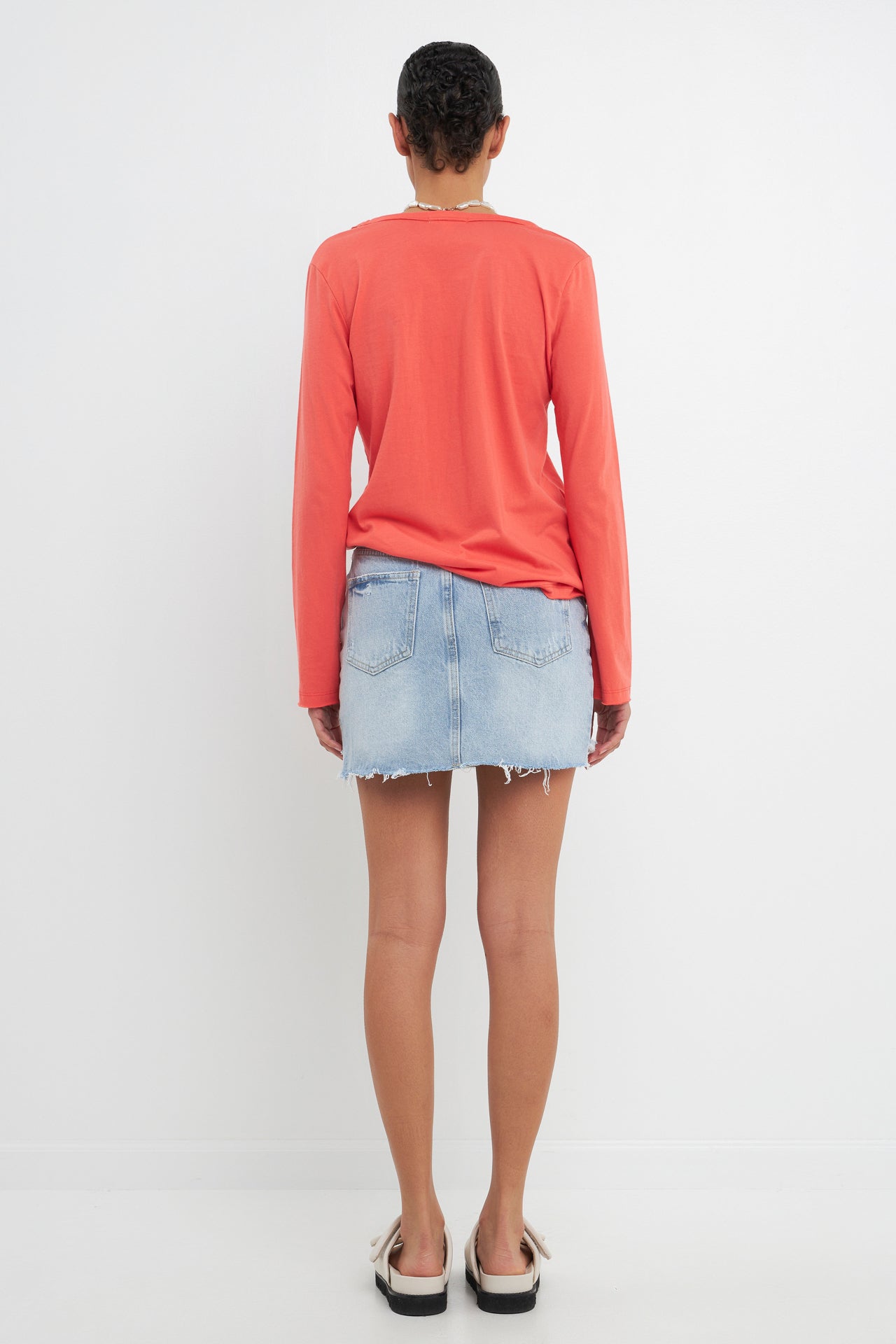 Classic Long Sleeve V Neck Tee