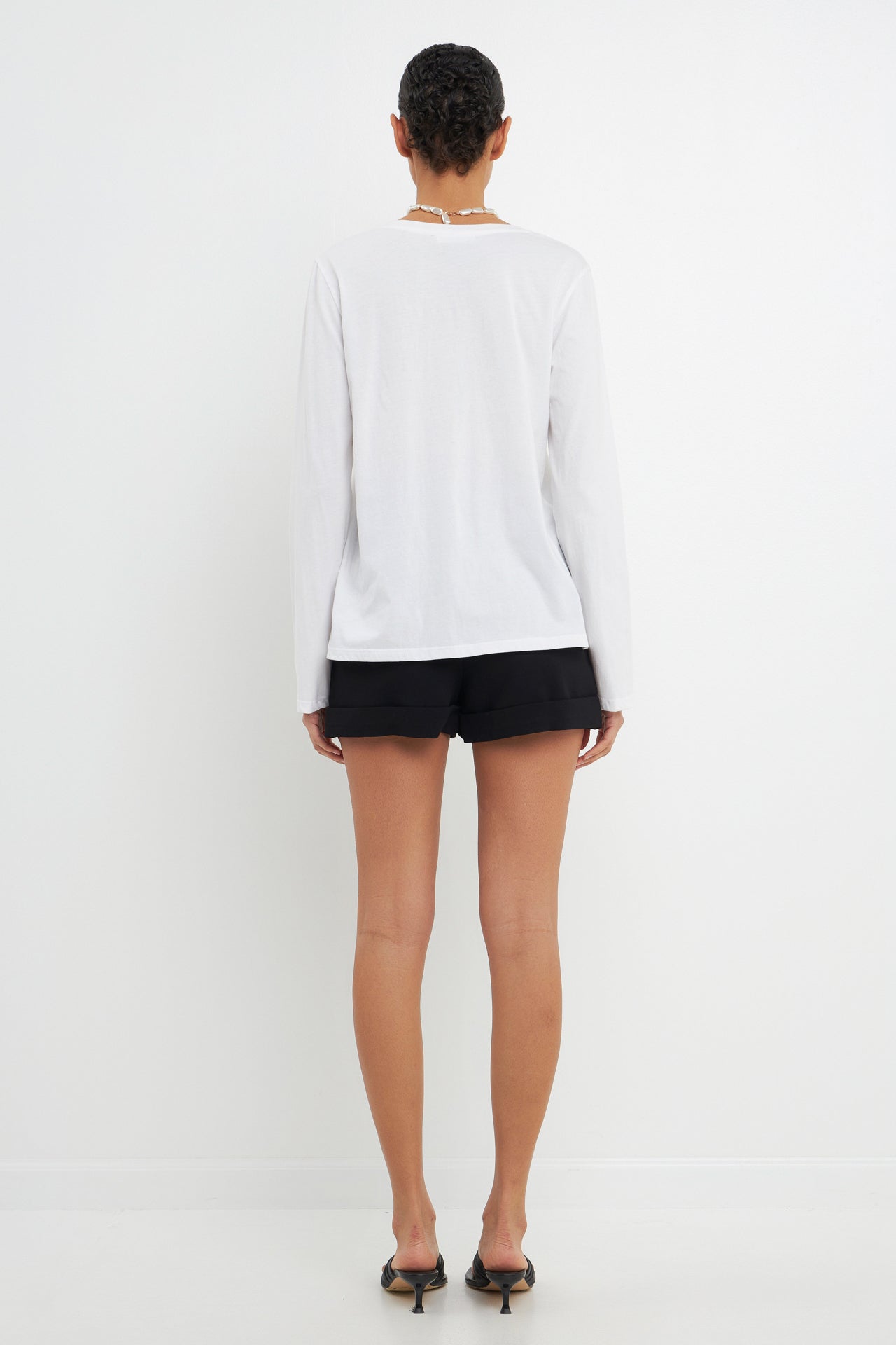 Classic Long Sleeve V Neck Tee
