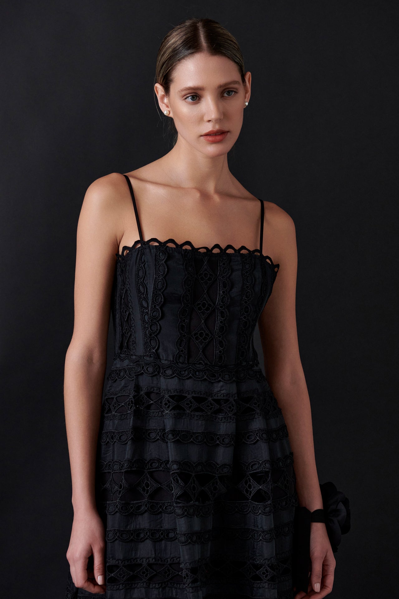 Combination Lace Maxi Dress