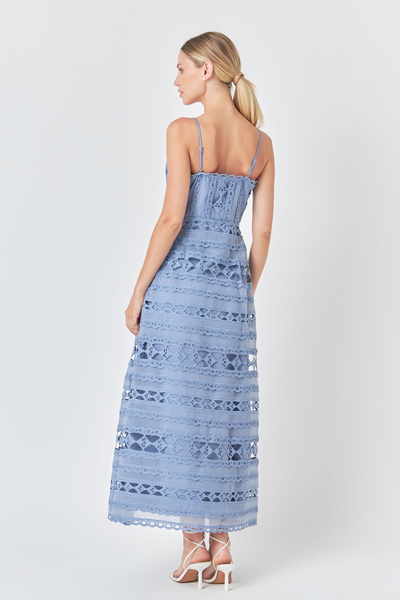 Combination Lace Maxi Dress