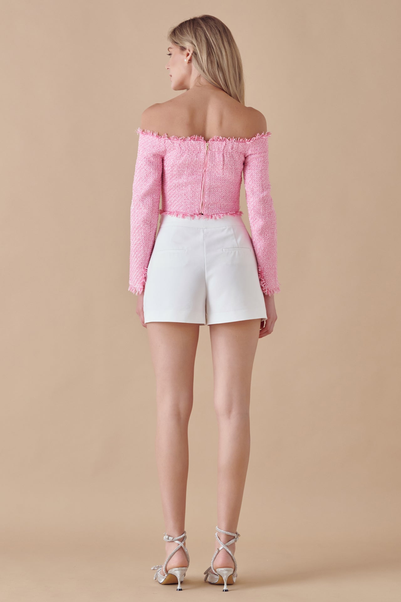 Off-The-Shoulder Long Sleeve Top