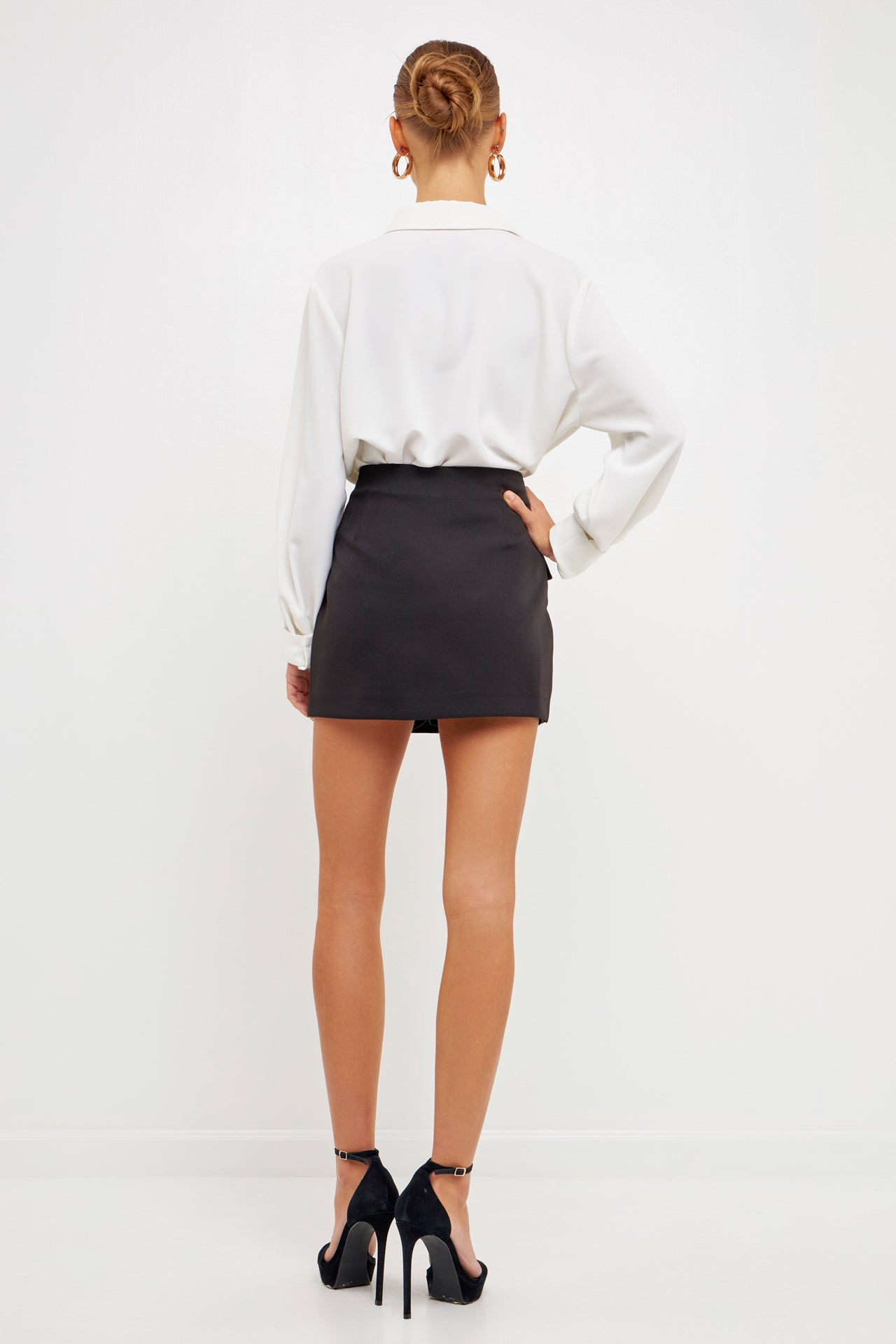 Front Wrap Mini Skort