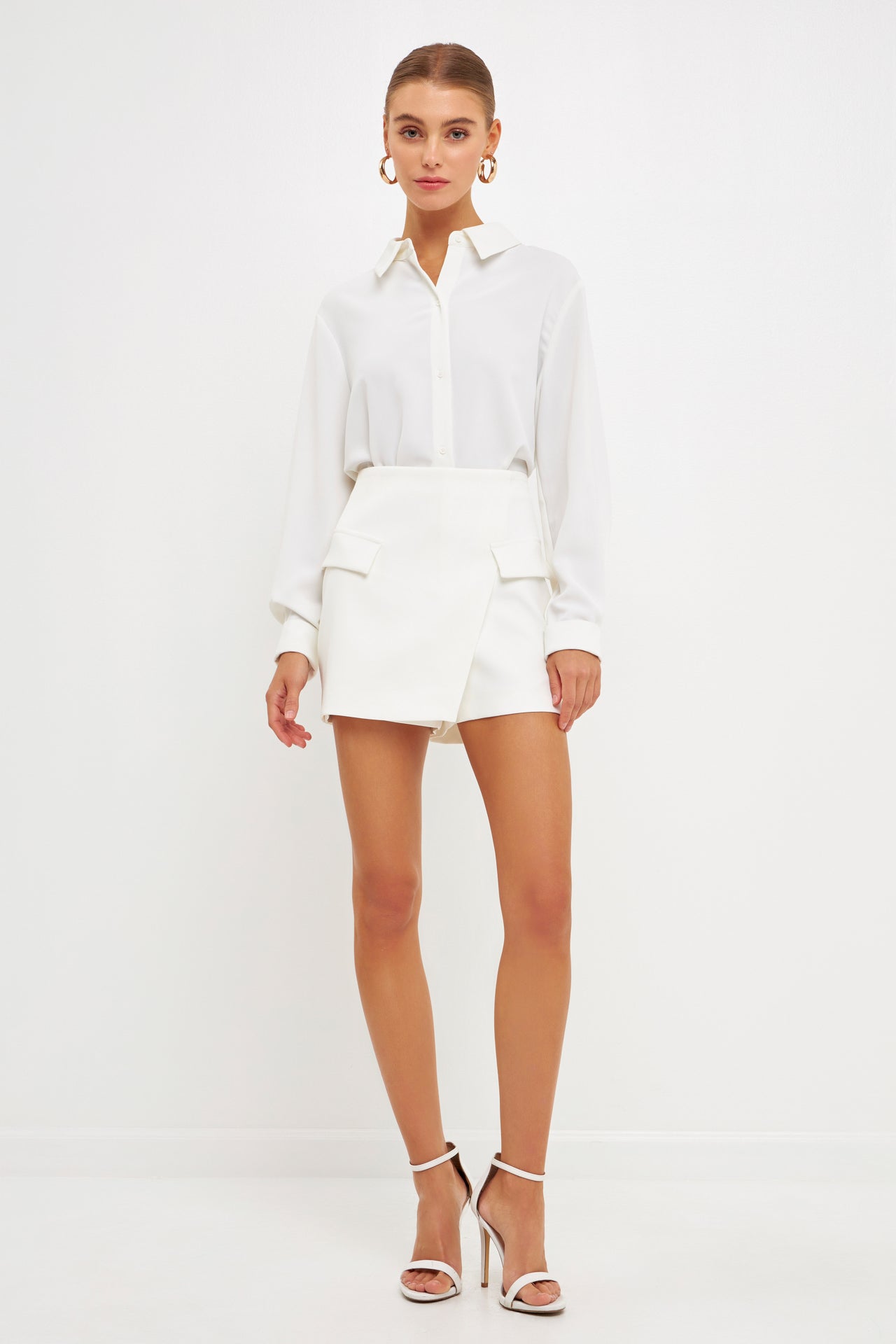 Front Wrap Mini Skort