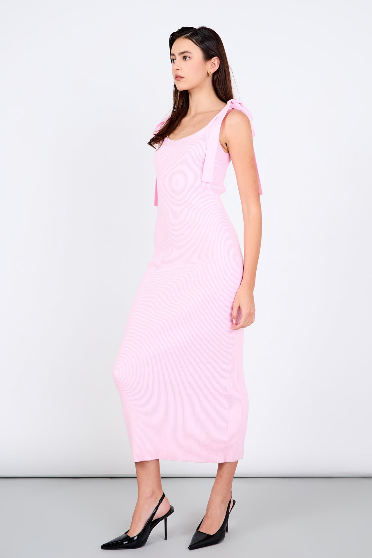 Candace Solid Knit Midi Dress
