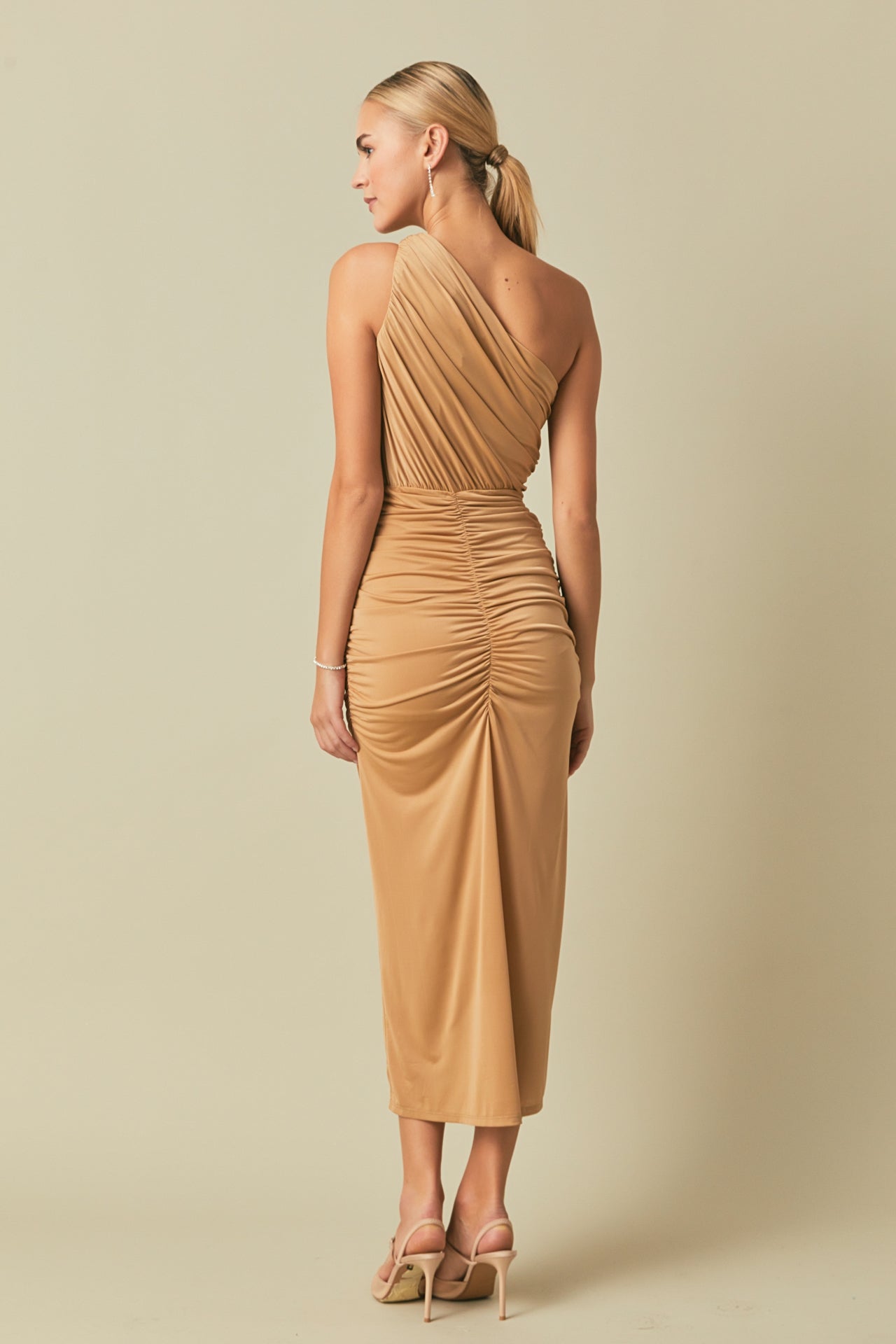 One Shoulder Maxi Dress