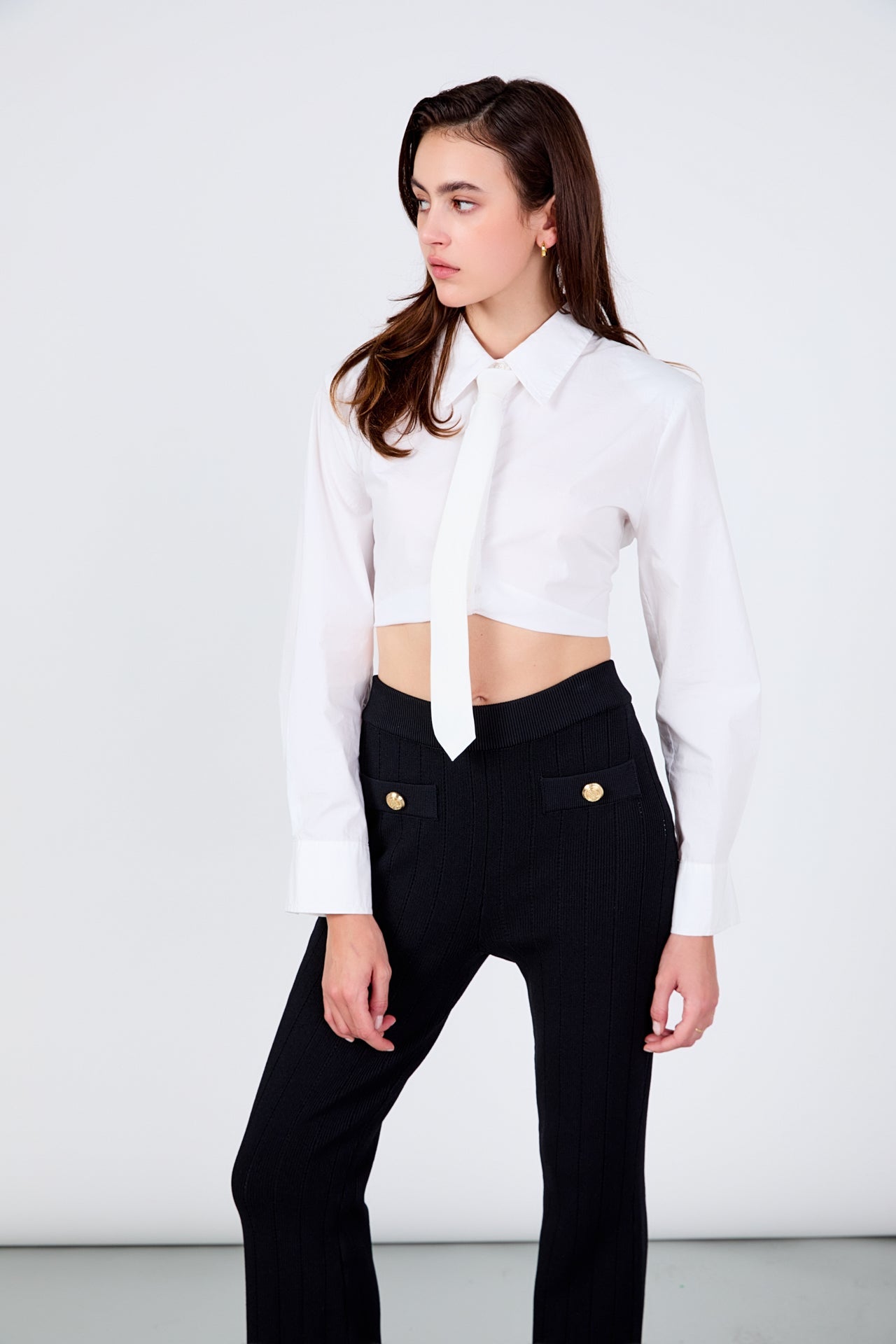 Shank Button Knit Pants