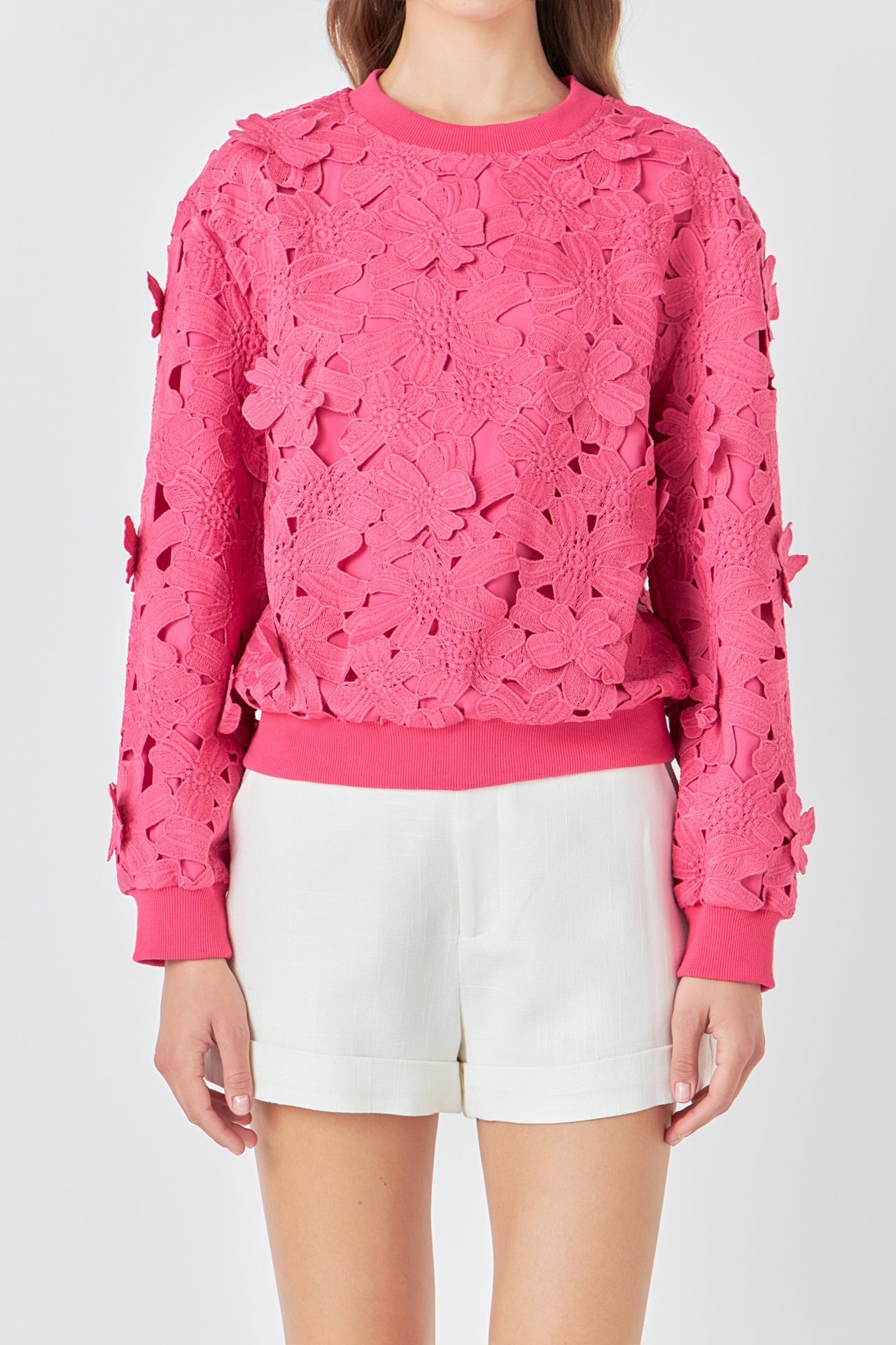 Floral Lace Sweater