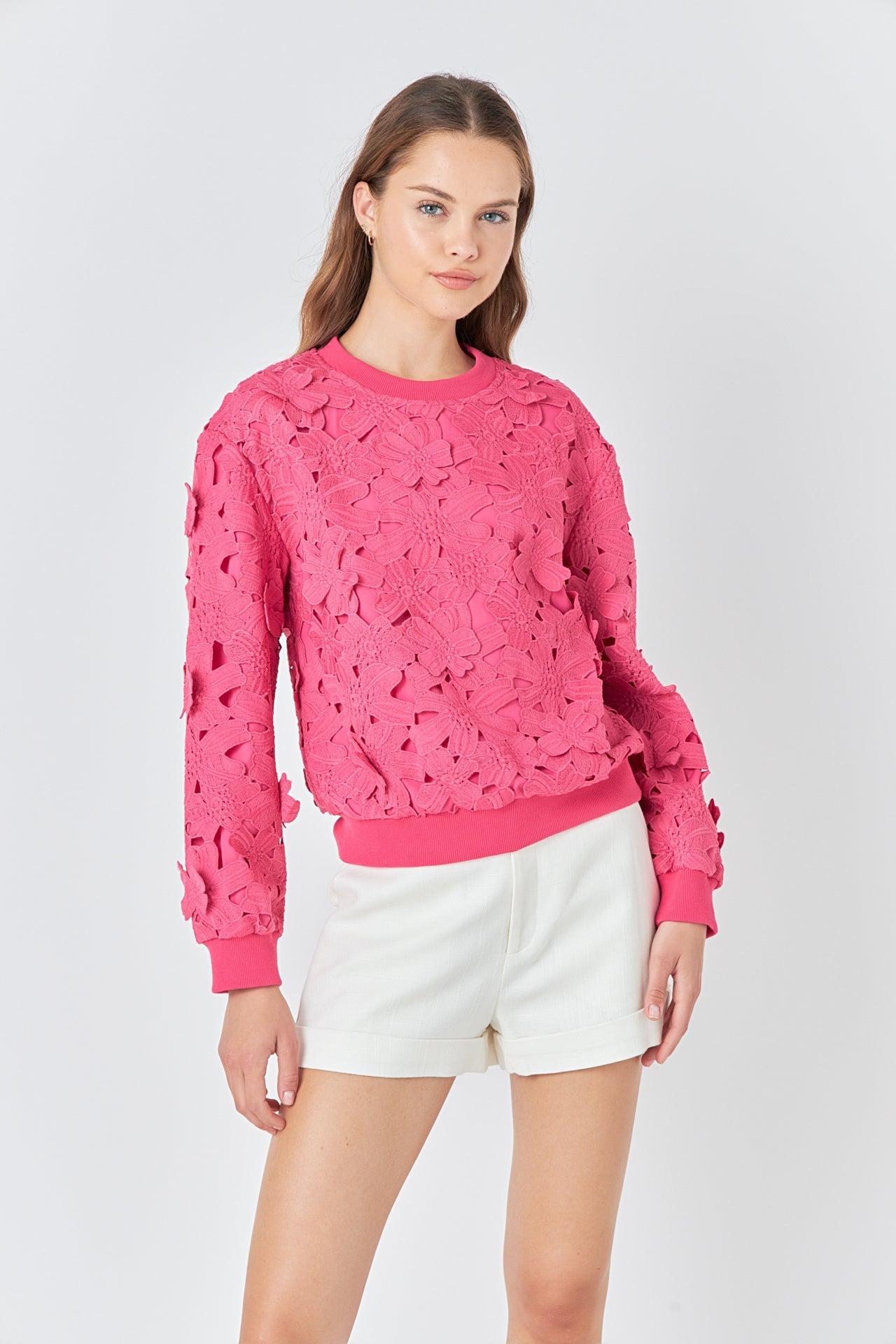 Floral Lace Sweater