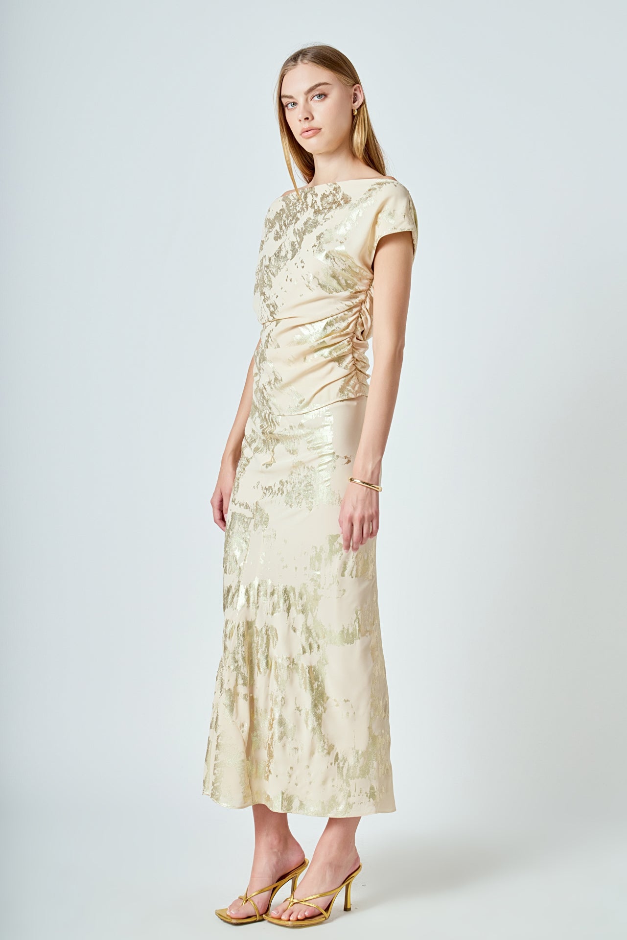 Asymmetrical Printed Top