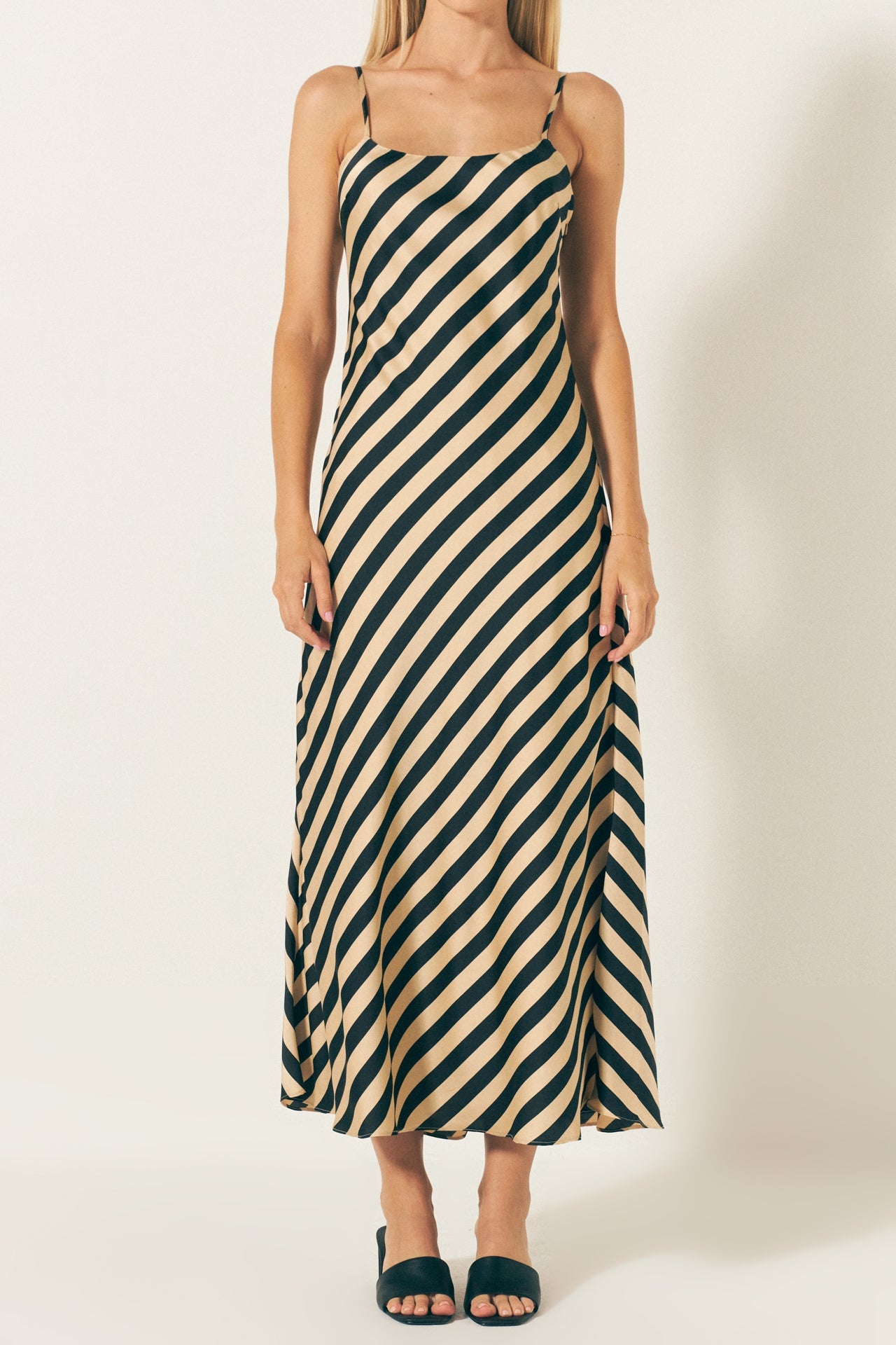 Striped Maxi Slip Dress