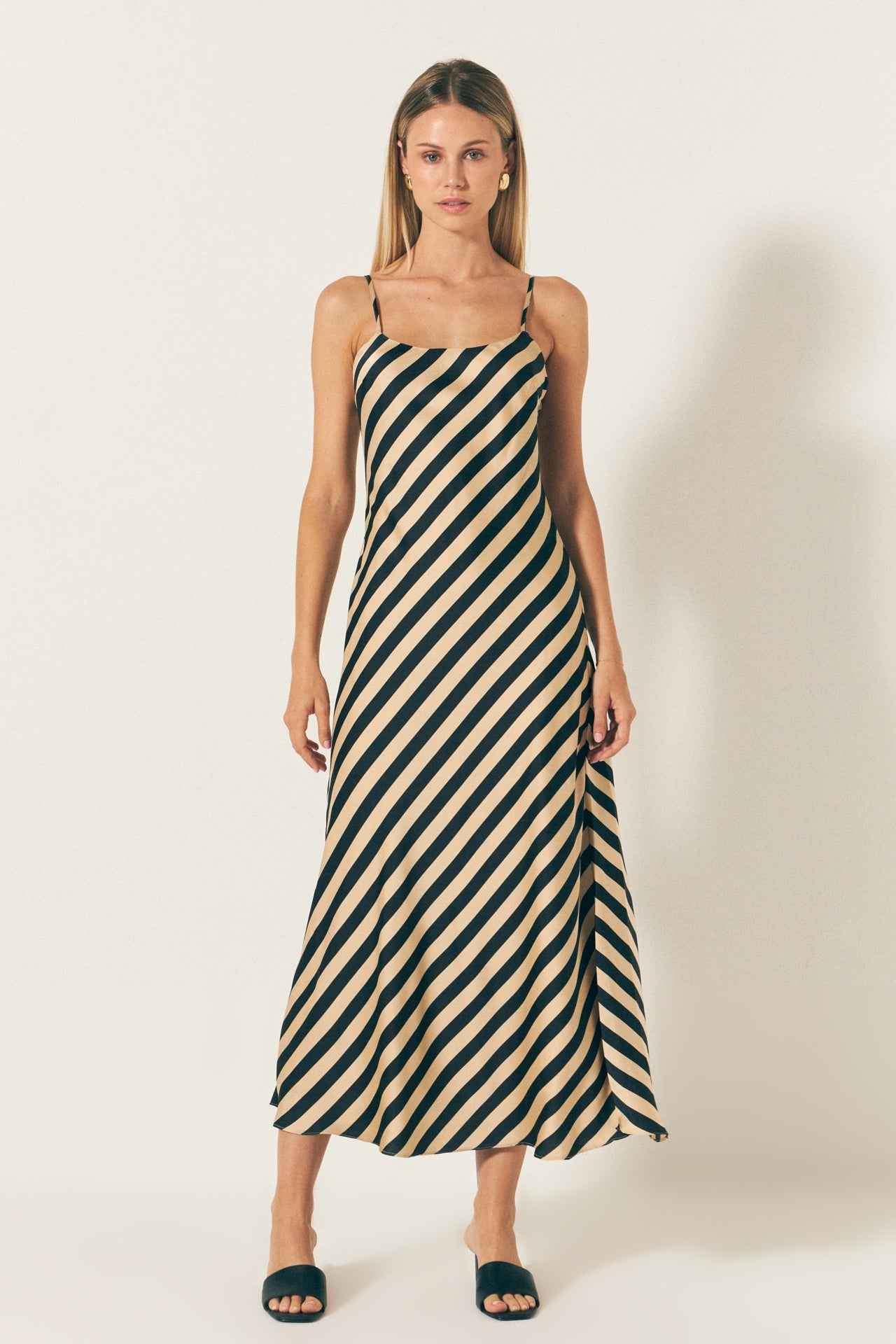 Striped Maxi Slip Dress