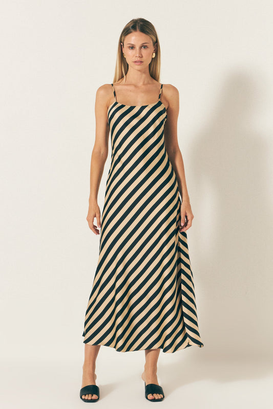 Striped Maxi Slip Dress