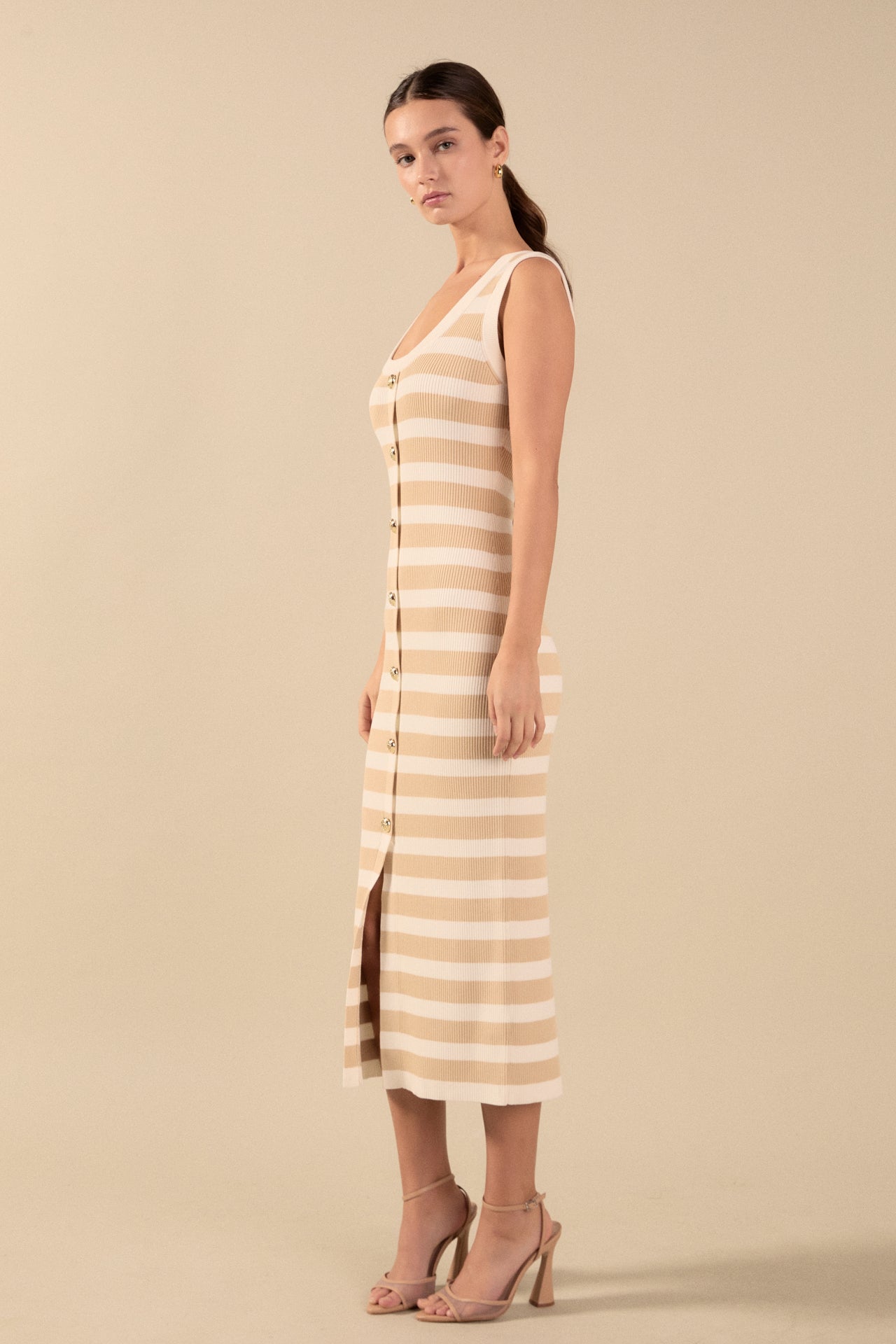 Striped Midi Dress