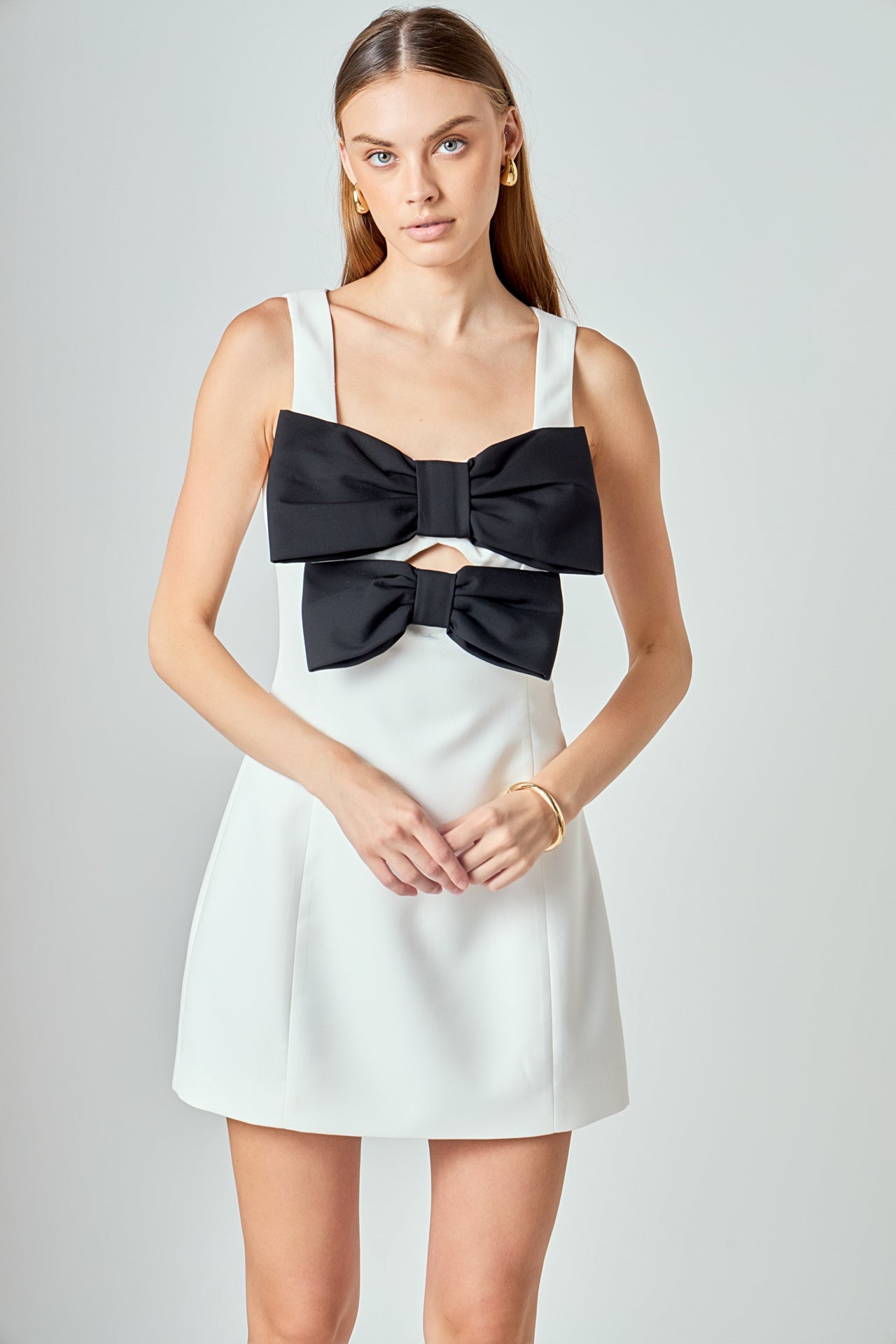 Sophia Bow Cutout Mini Dress