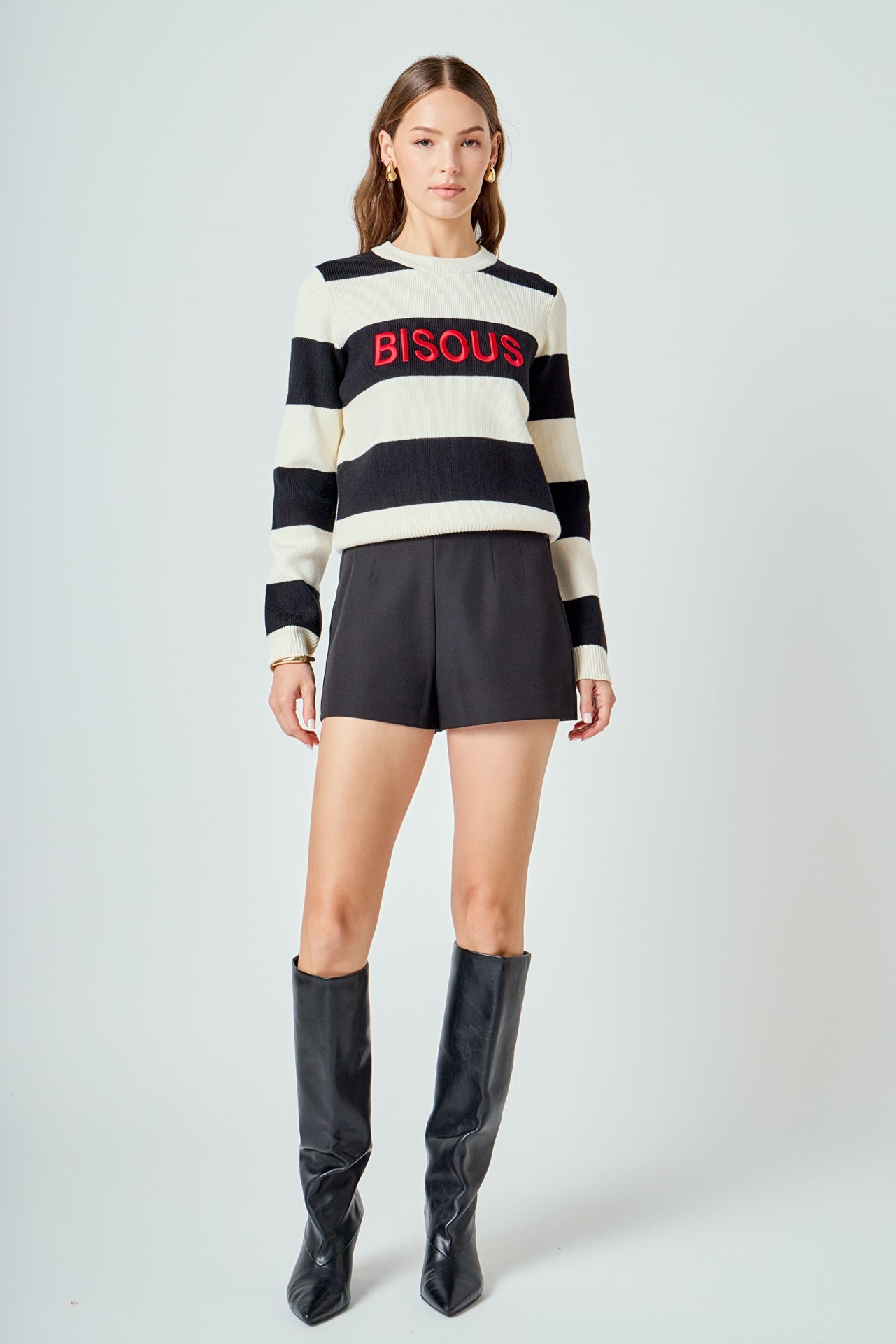 Bisous Striped Sweater