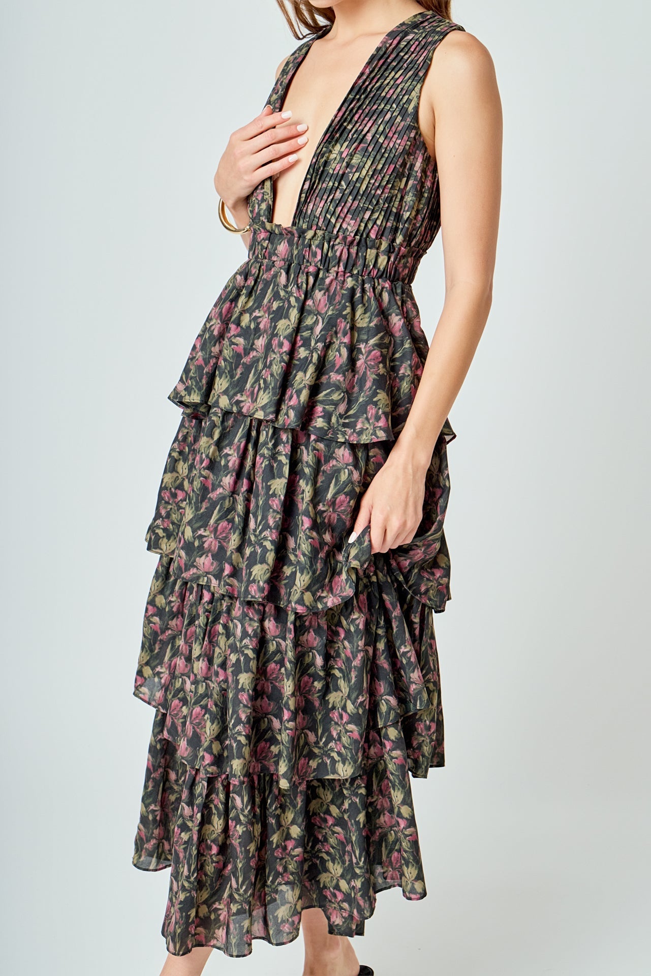 Floral Tiered Maxi Dress