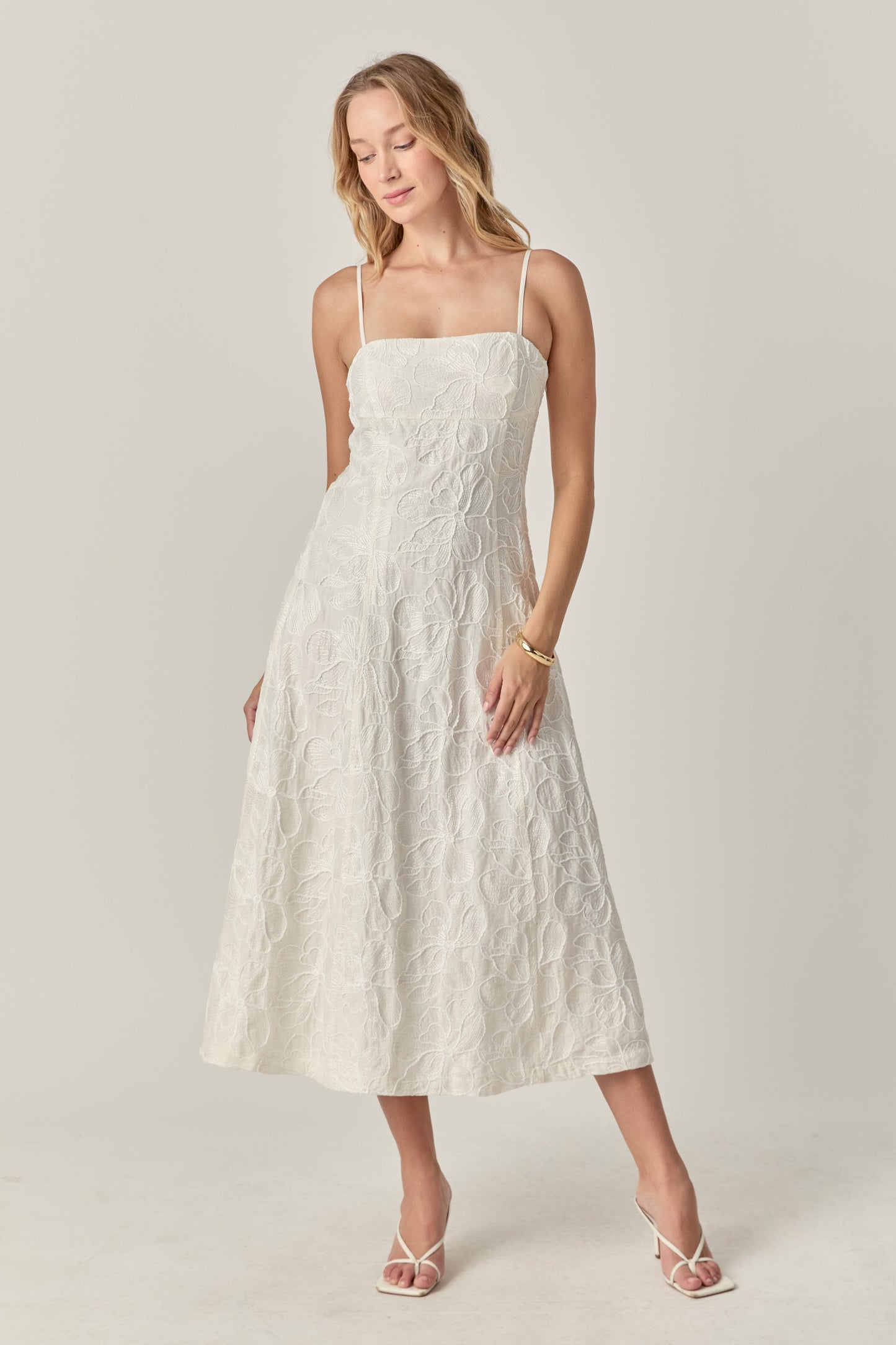 Floral Embroidered Maxi Dress