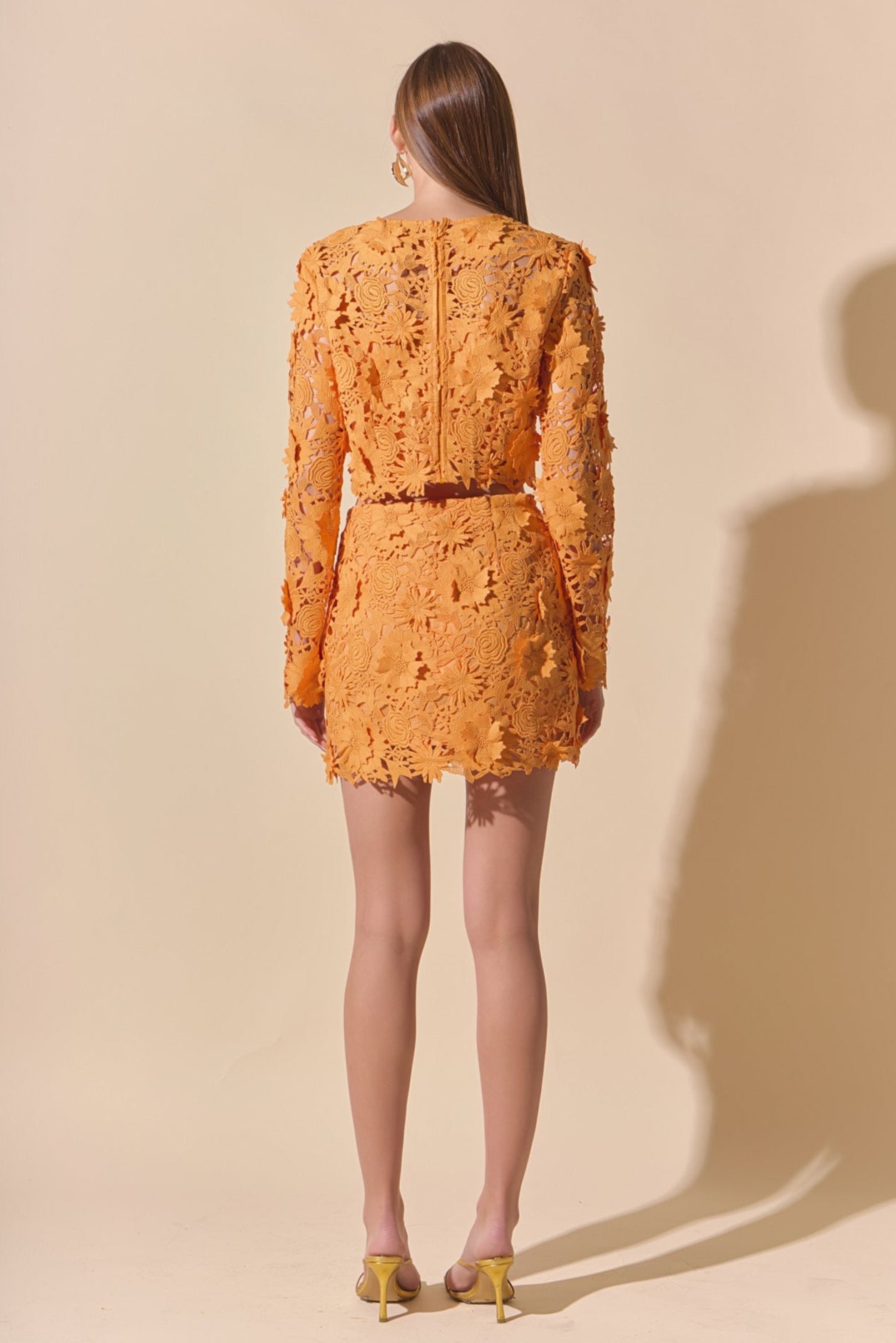 Floral Lace Mini Skirt