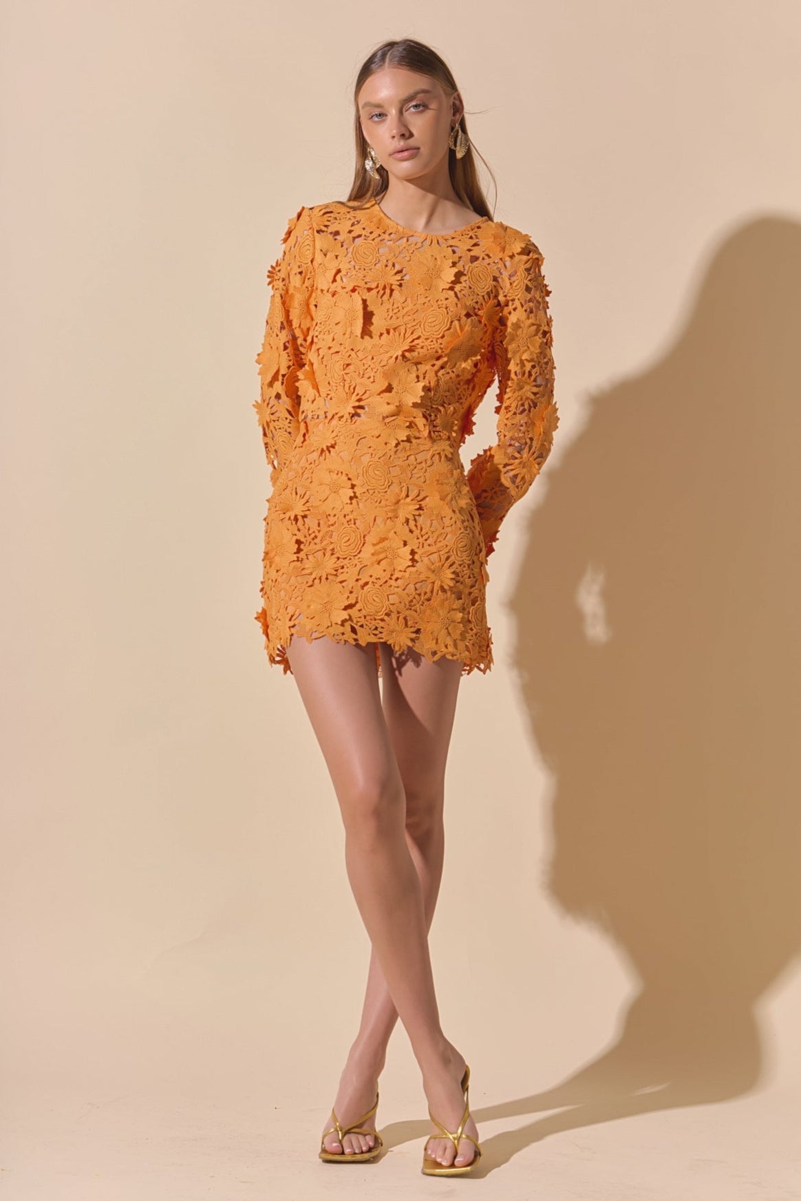 Floral Lace Mini Skirt