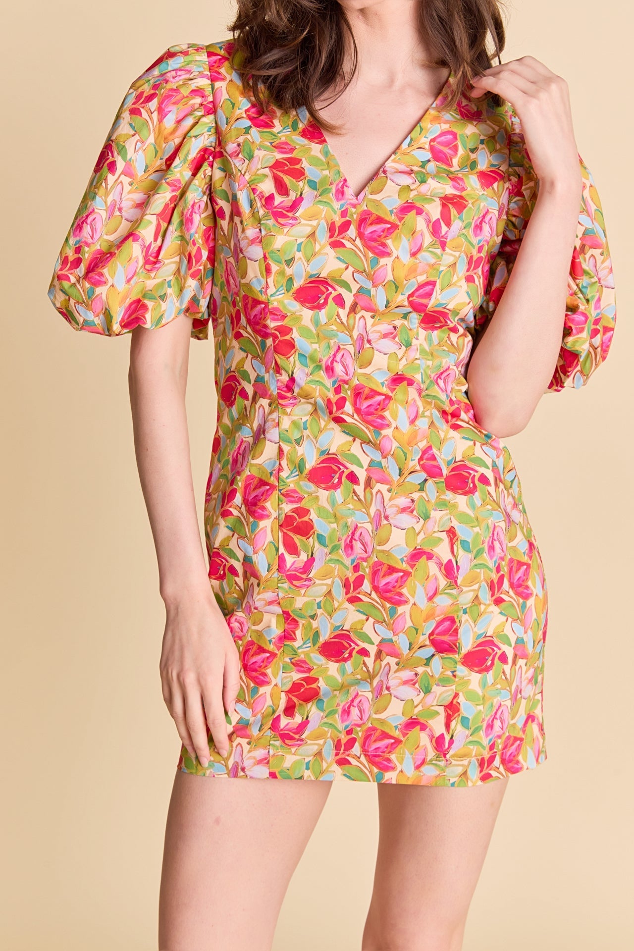 Floral Print Mini Dress