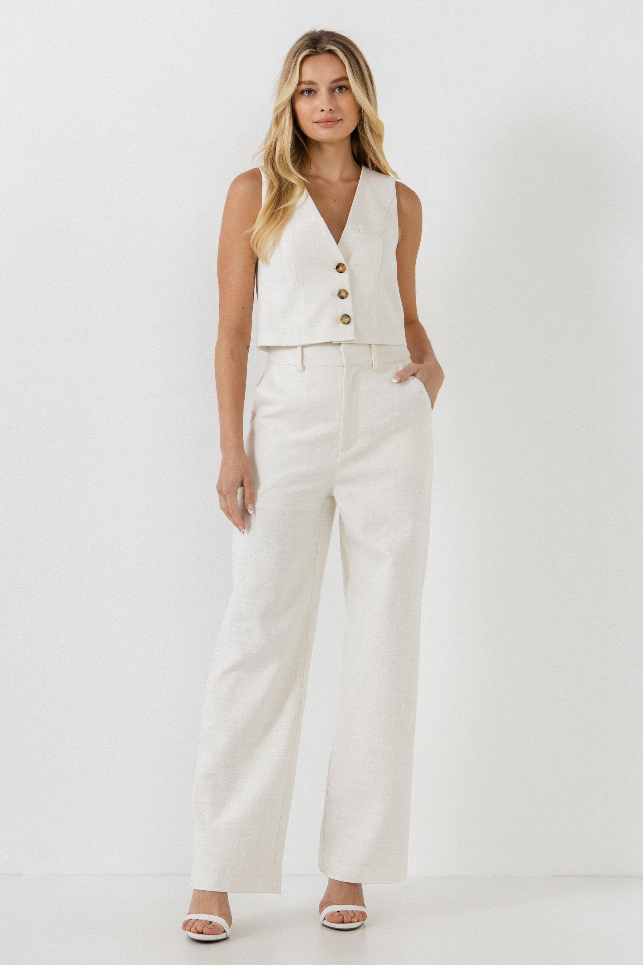 Wide Leg Linen Pants