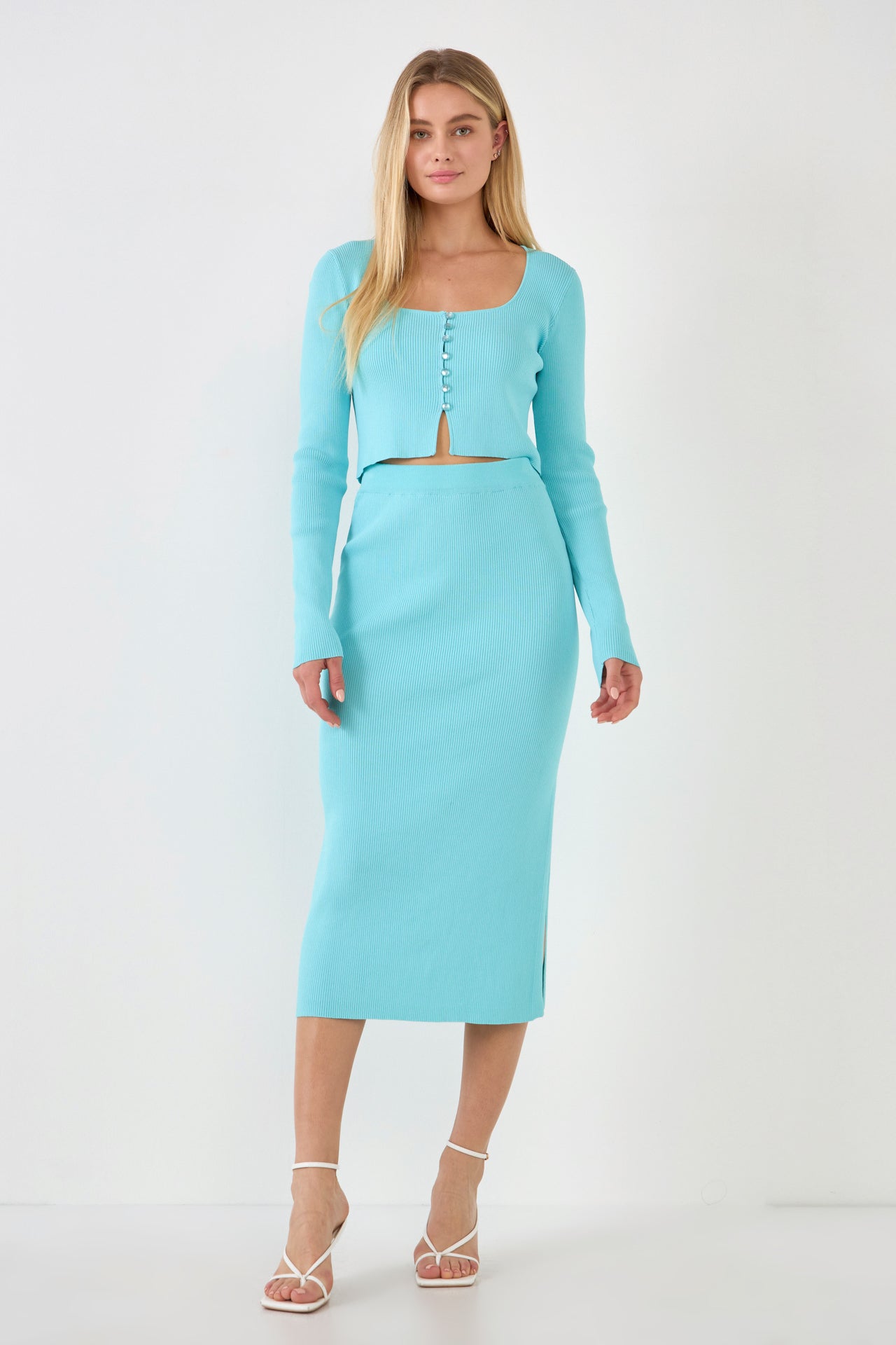 Button Down Knit Cardigan