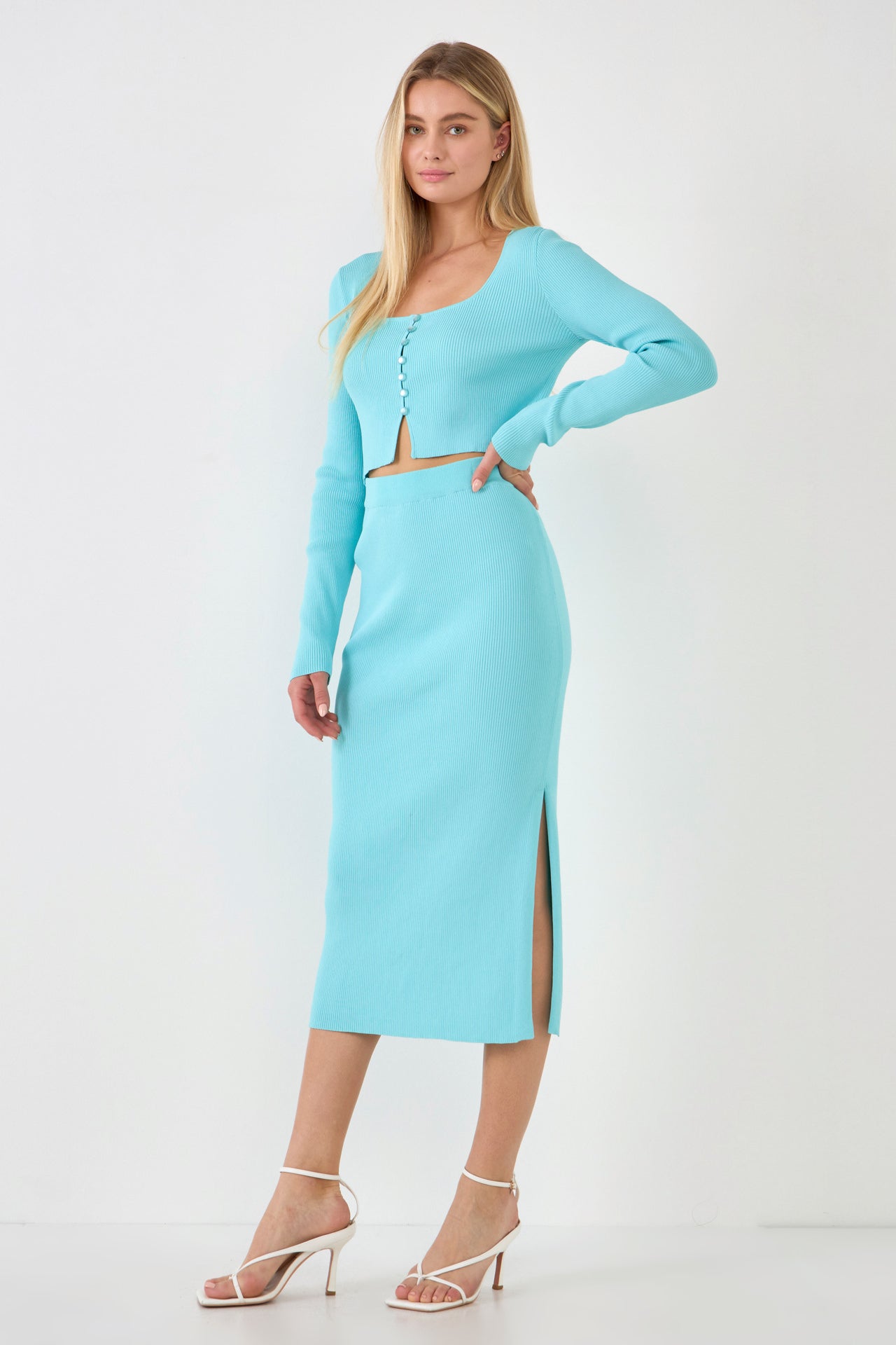 Button Down Knit Cardigan