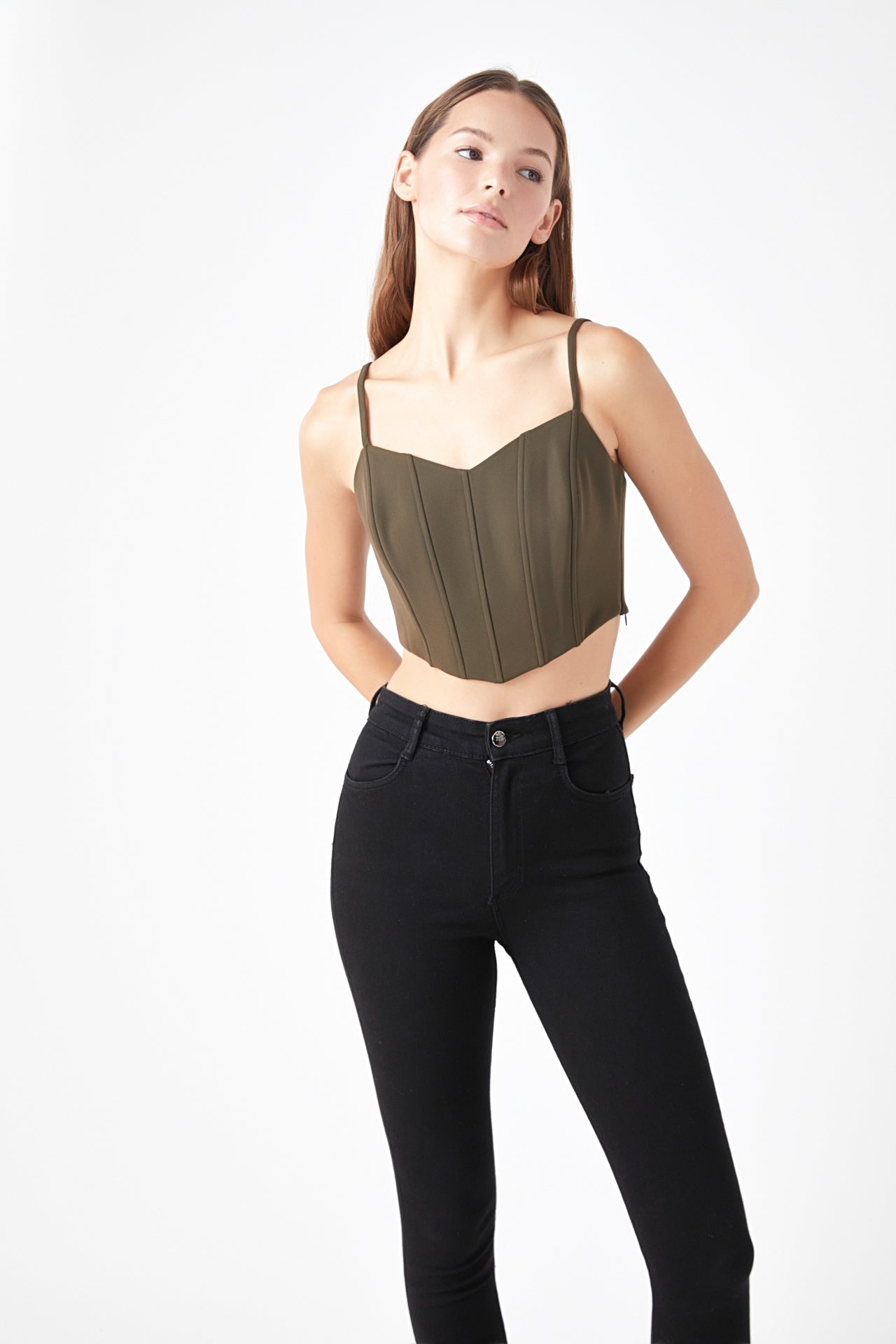 Adjustable Bustier Crop Top