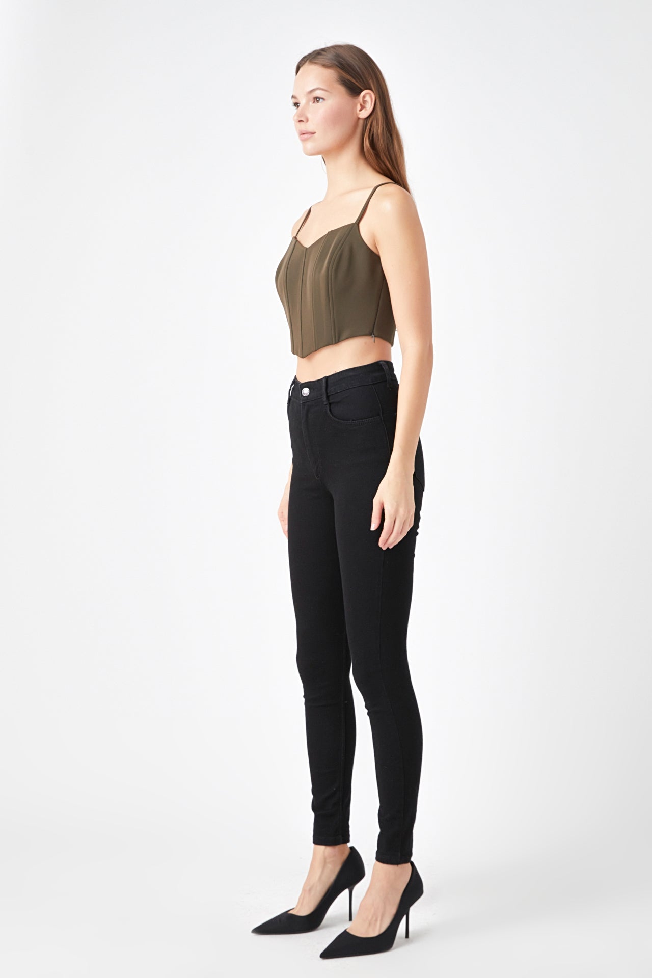 Adjustable Bustier Crop Top