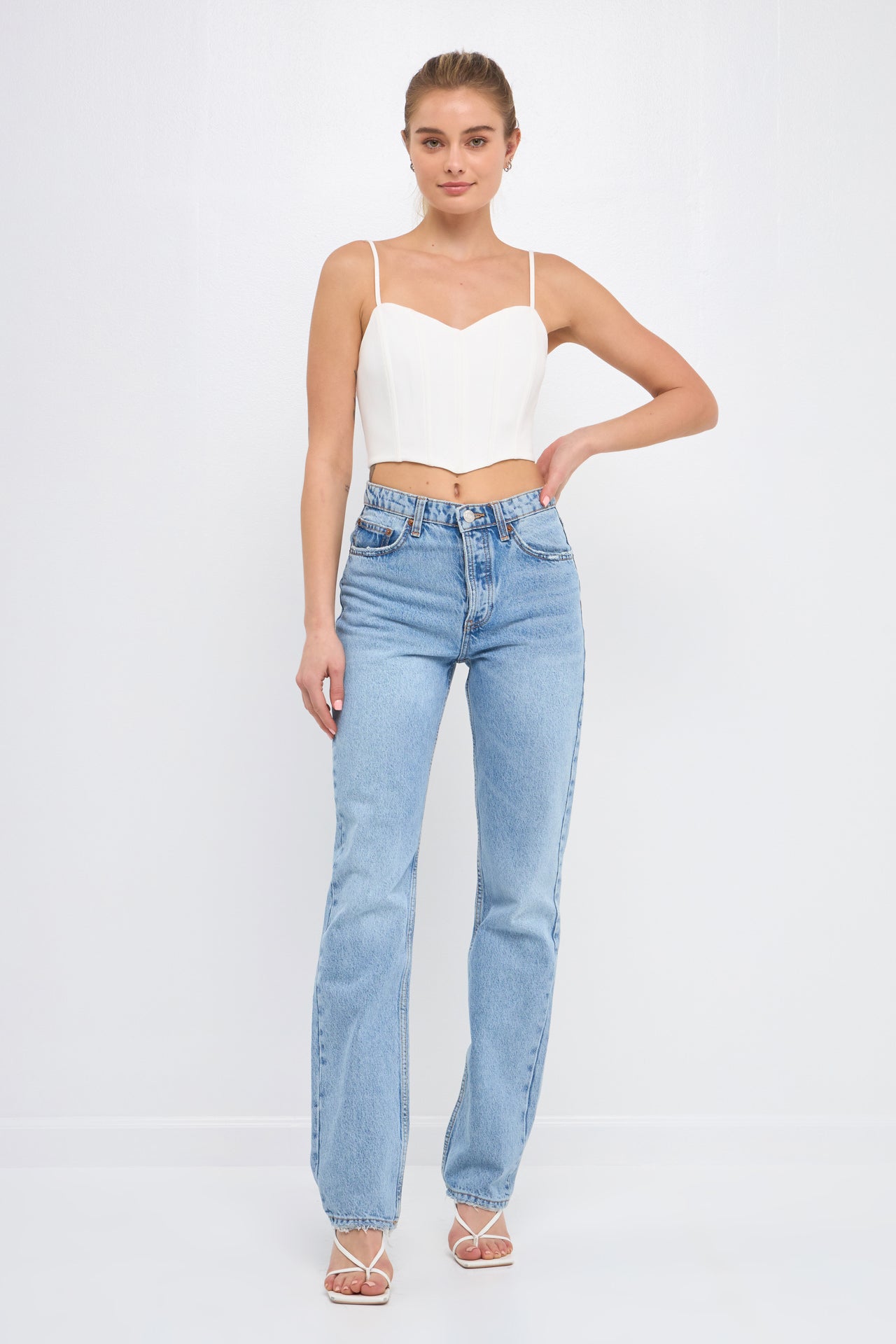 Adjustable Bustier Crop Top