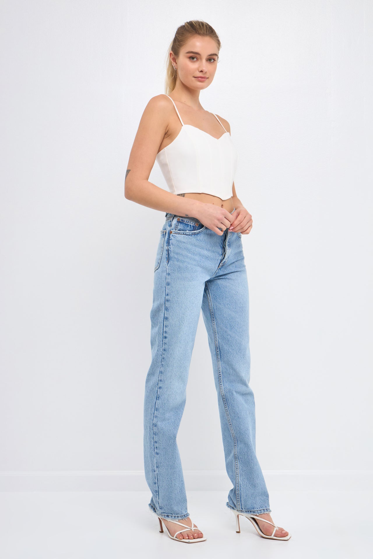 Adjustable Bustier Crop Top