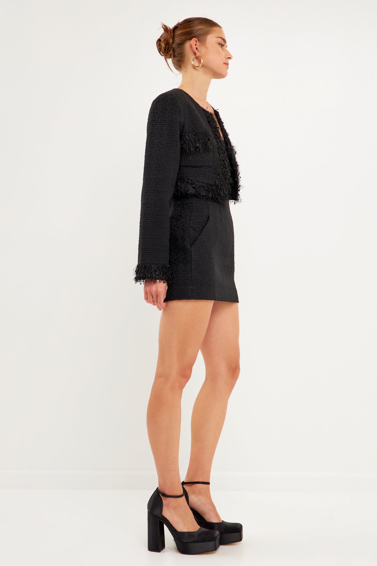 Cropped Tweed Jacket